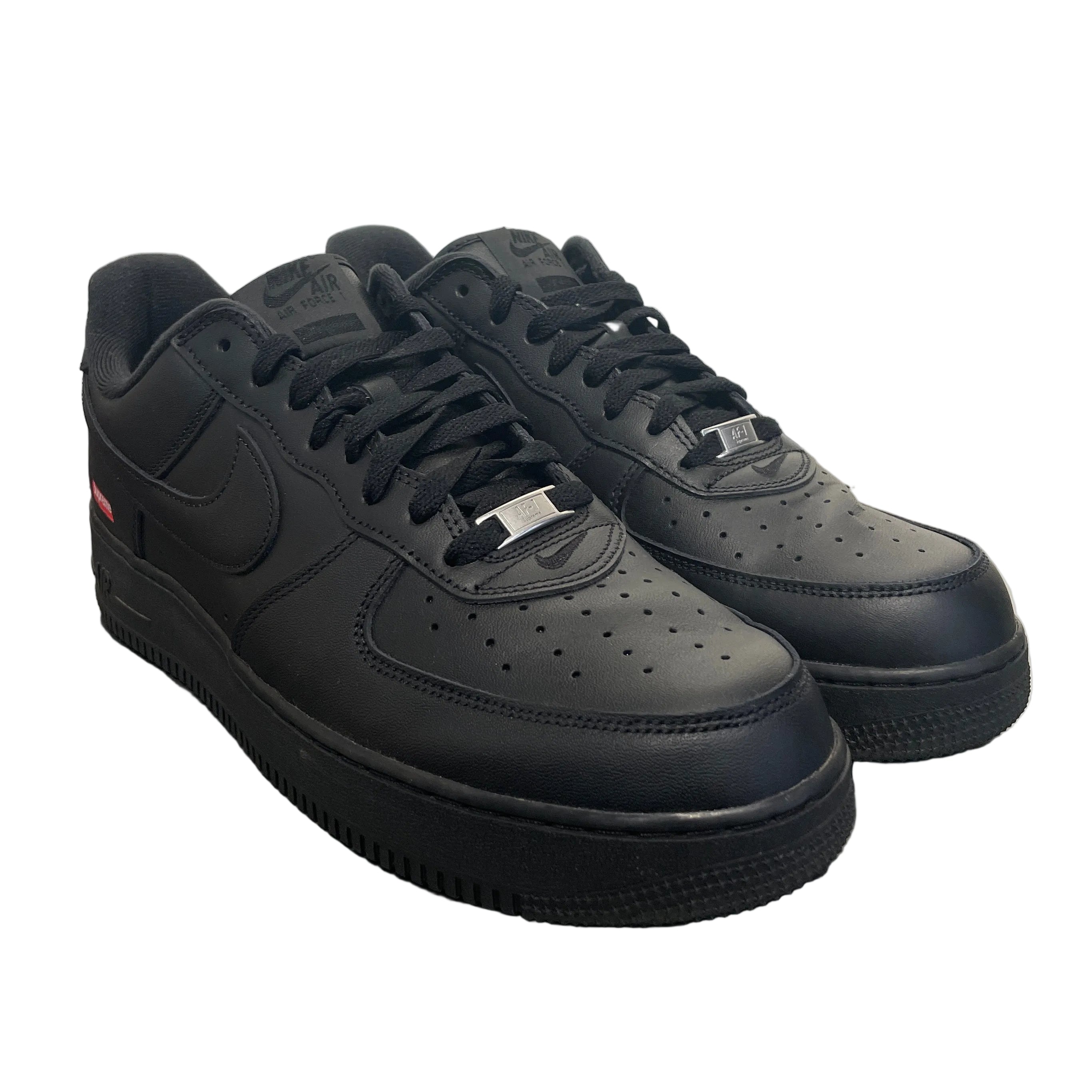 NIKE/Supreme/AIR FORCE 1 LOW/Low-Sneakers/US 12/Leather/BLK/CU9225-001 view 1