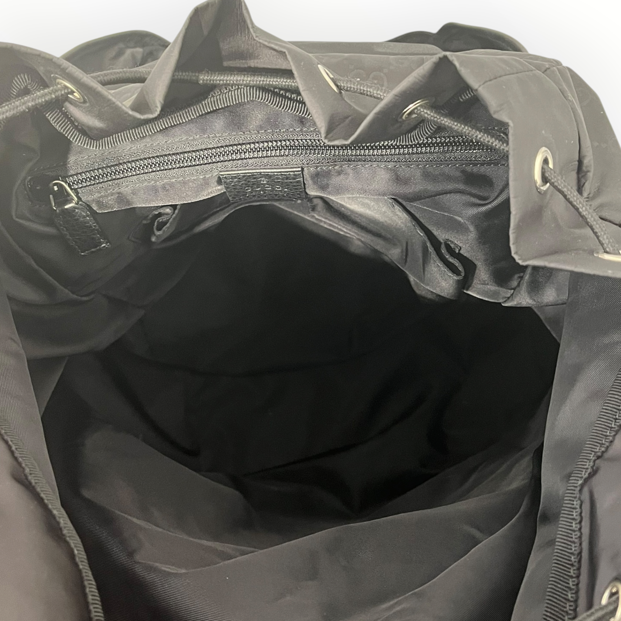 GUCCI/Bag/Monogram/Nylon/BLK/GUCCI MONOGRAM BACKPACK view 5