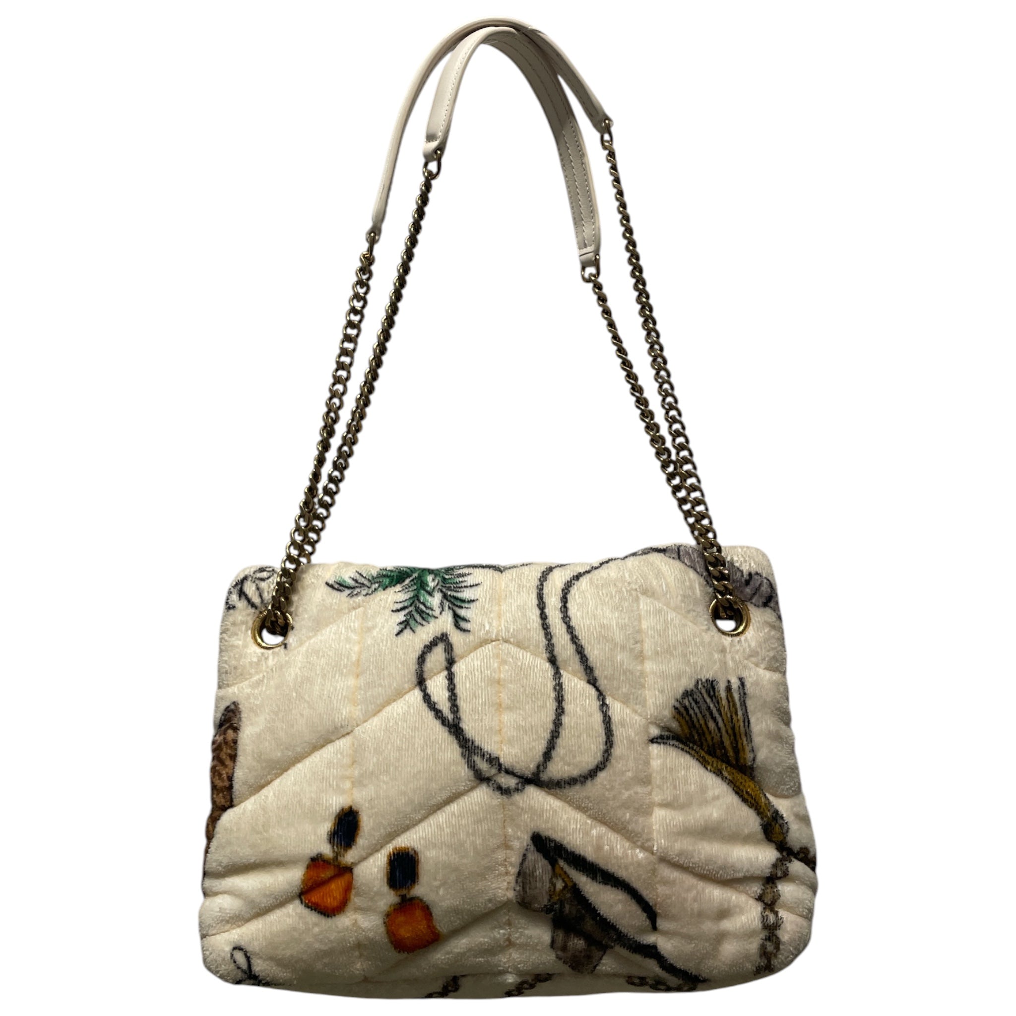 YVES SAINT LAURENT/Hand Bag/Graphic/CRM/LouLou Toy Puffer Bag view 2