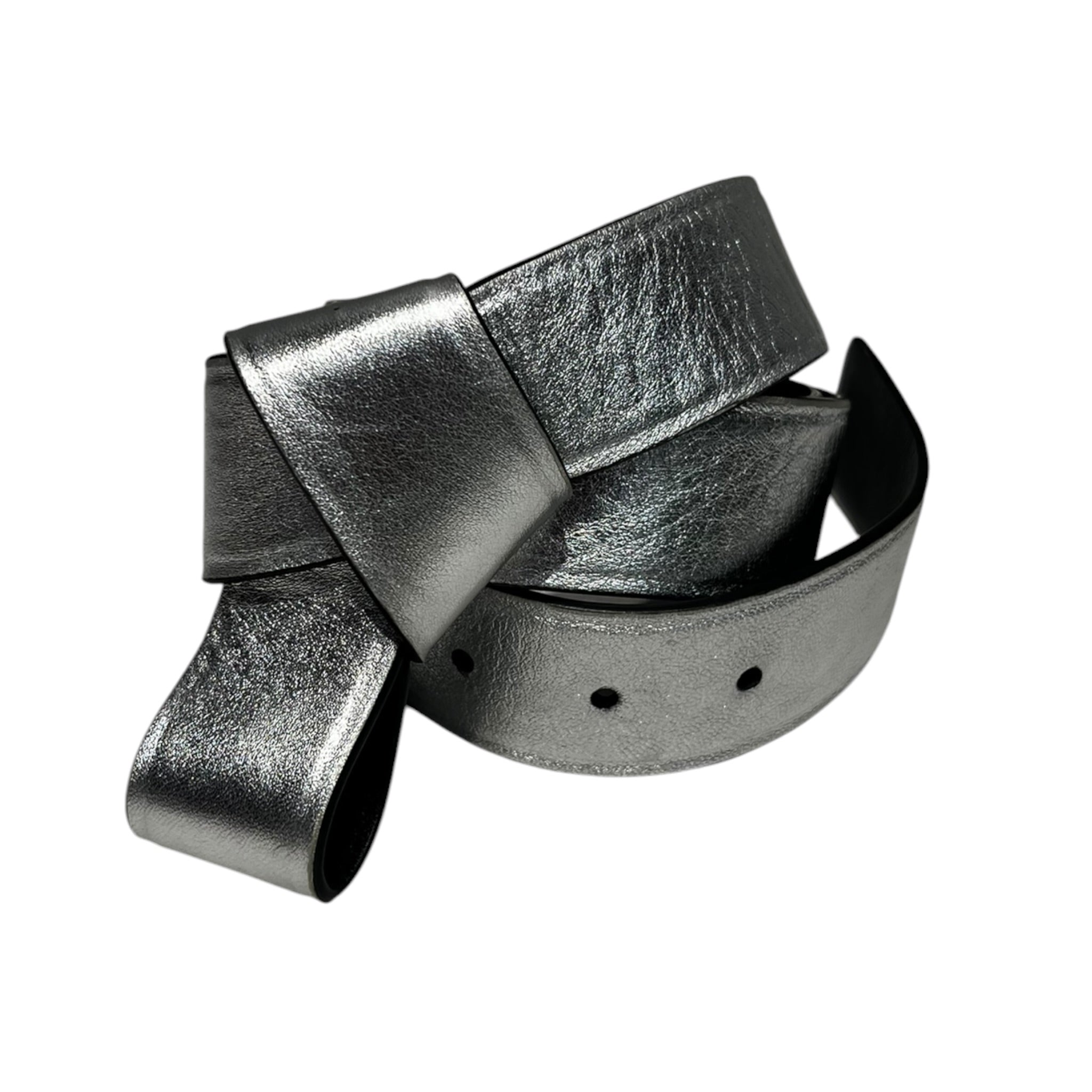 Acne Studios/Belt/M/SLV/silver ribbon belt view 1