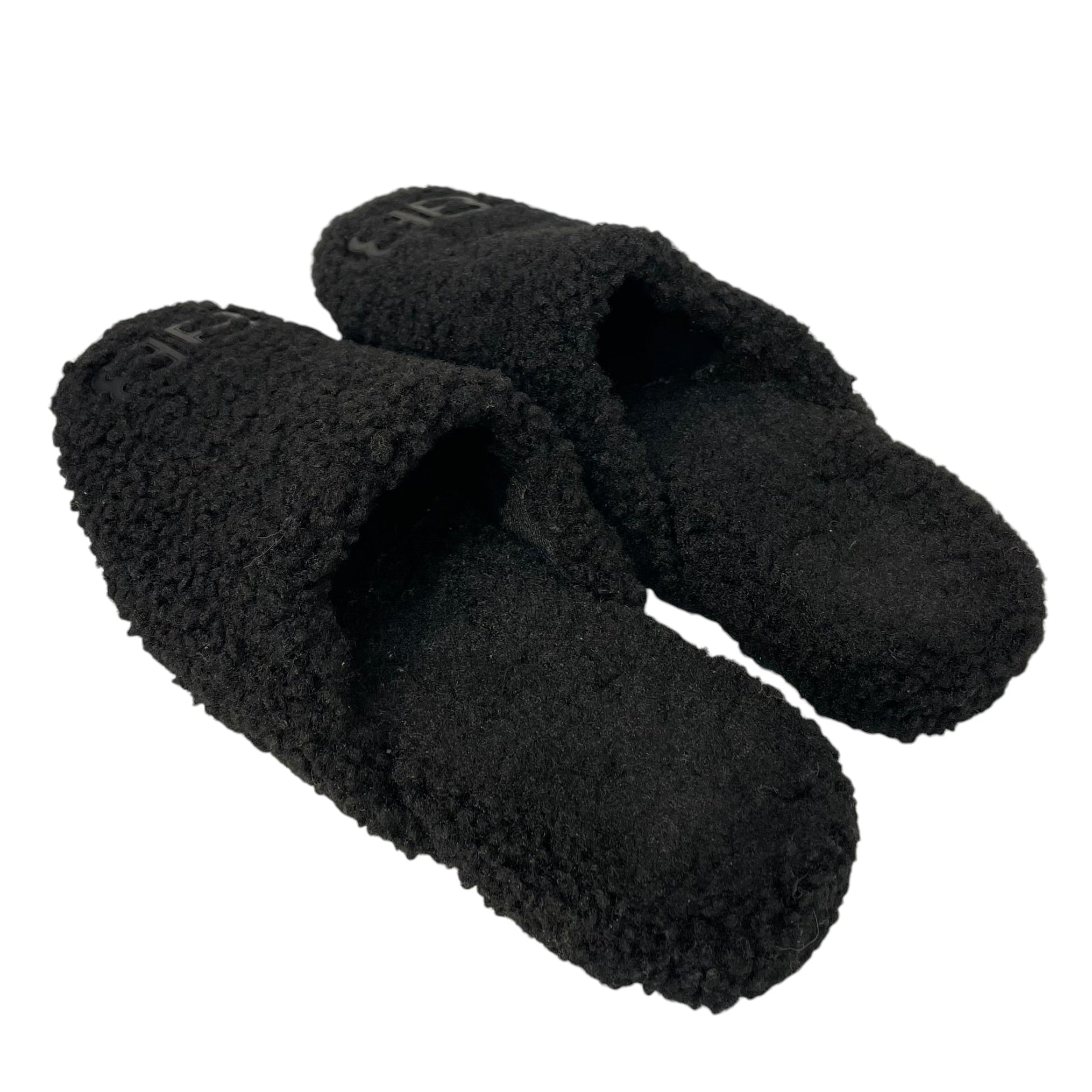 BALENCIAGA/Sandals/EU 38.5/Fur/BLK/Cosy BB view 2