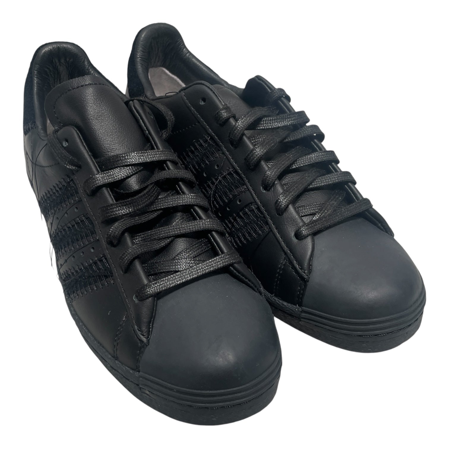 adidas/Y-3/Low-Sneakers/US 7/Suede/BLK/ADIDAS Y-3 BLACK SUPERSTAR view 1