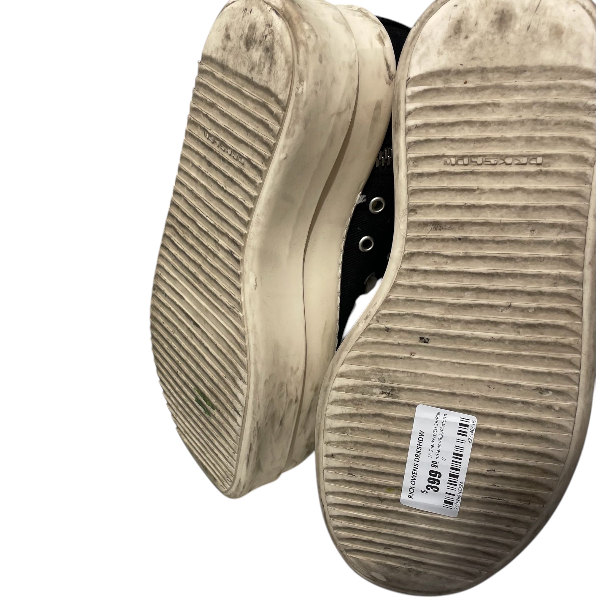 RICK OWENS DRKSHDW/Hi-Sneakers/EU 39/Denim/BLK/Platform/ view 5