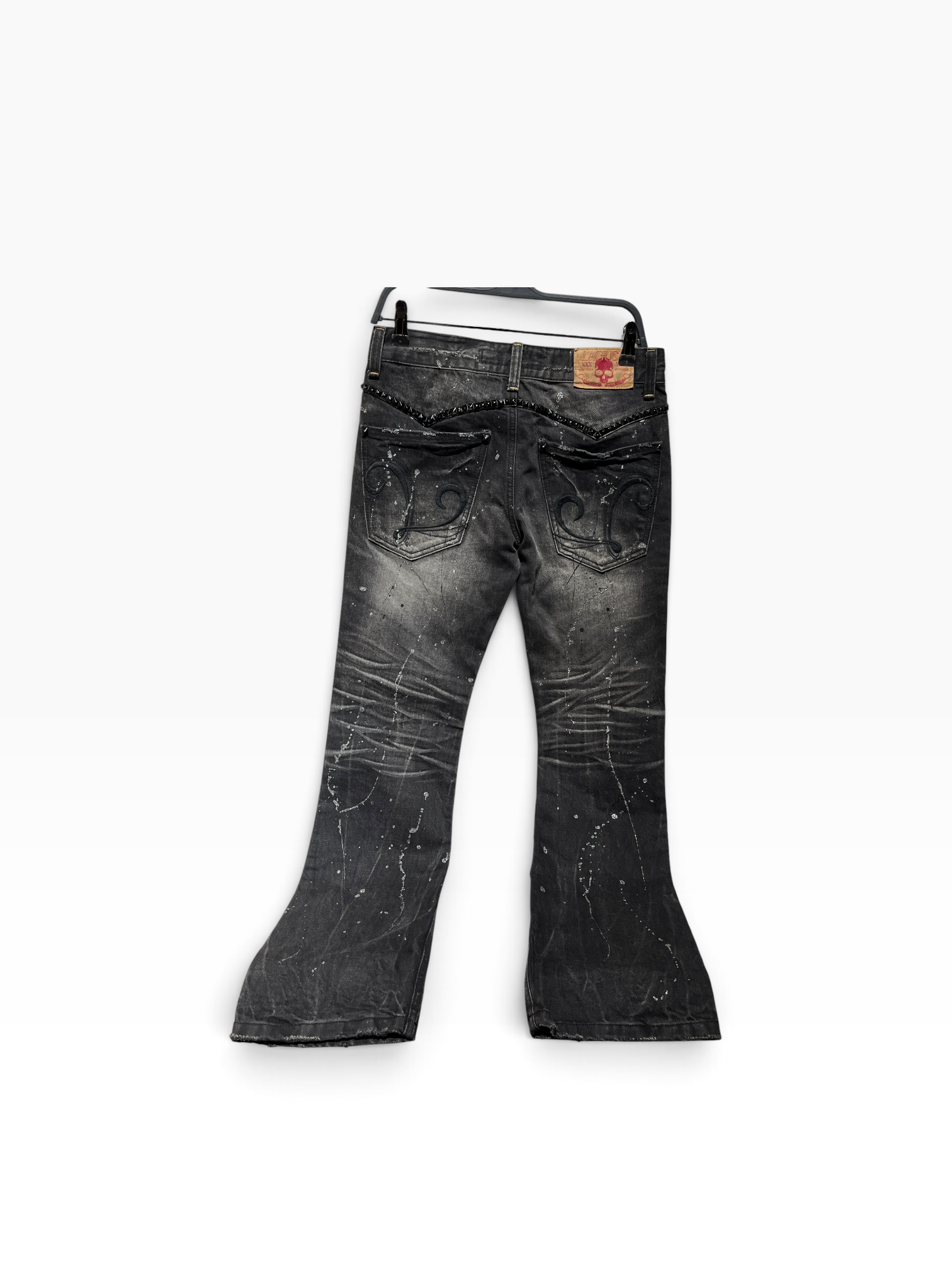 LAGUST by LIP SEVICE/Skinny Pants/L/Cotton/BLK/ view 2