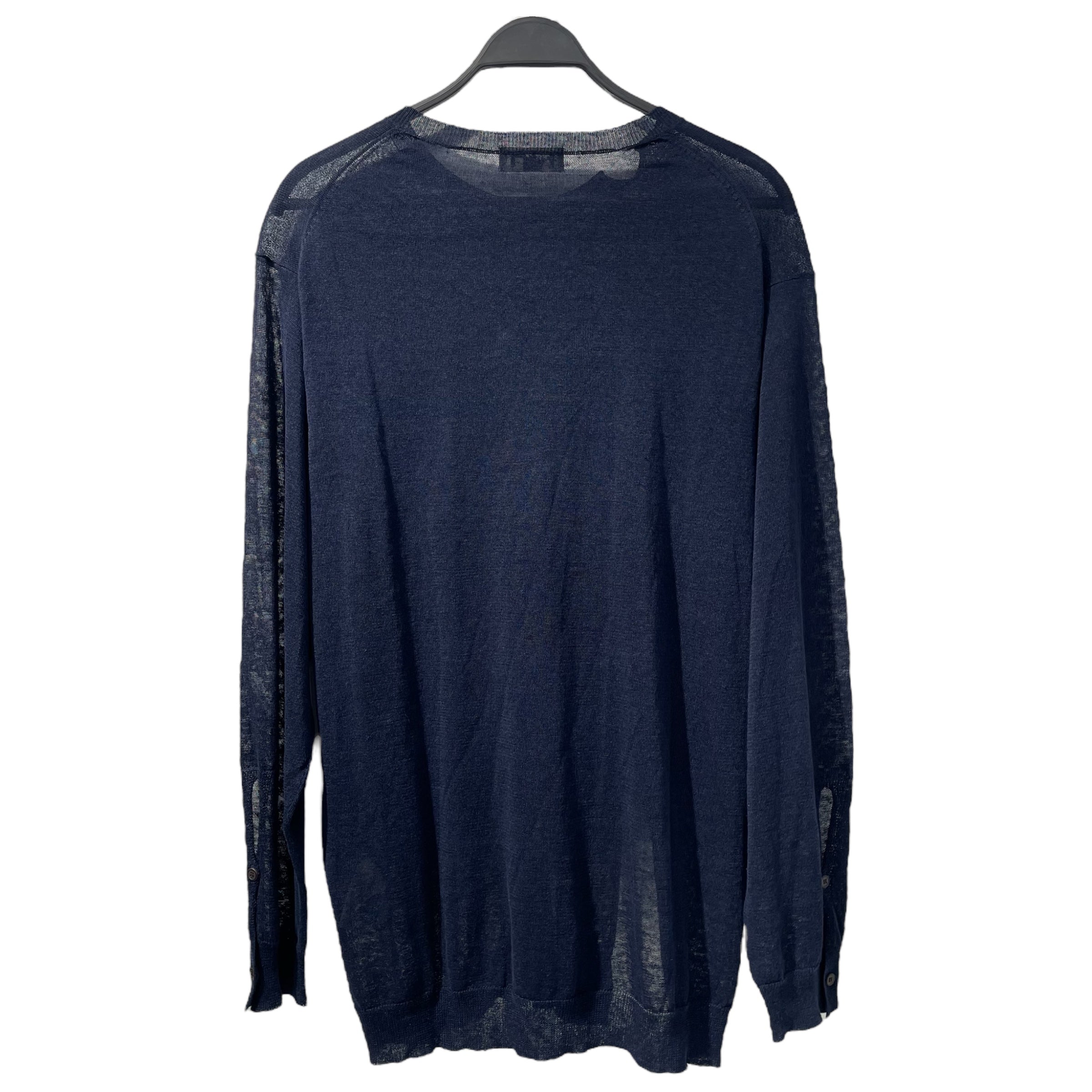 yohji yamamoto POUR HOMME/Sweater/3/Navy/Linen/HW-K08-381 view 2