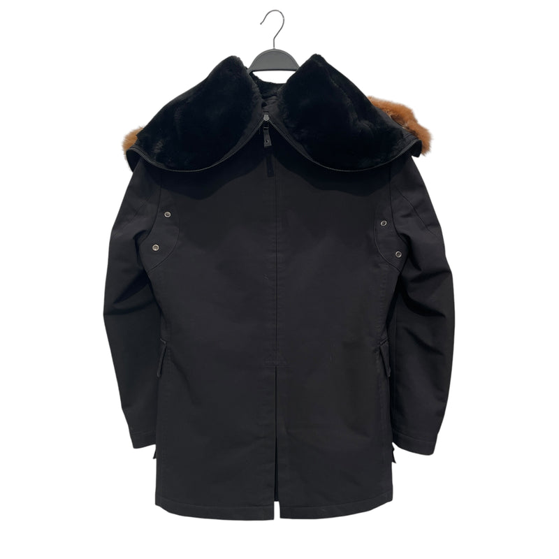 Jean Paul GAULTIER HOMME/Jacket/48/Nylon/BLK/ZIPPER ON HOOD/FUR ON HOOD