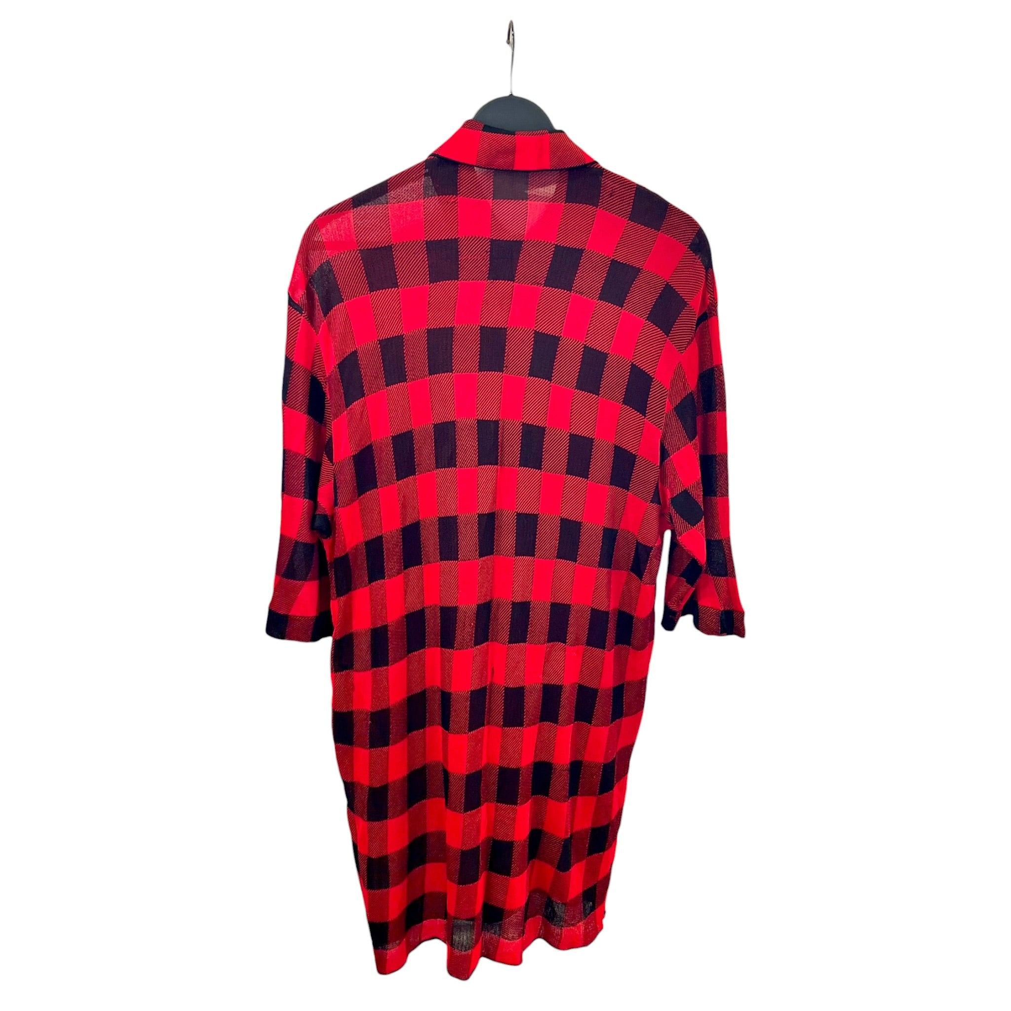 BALENCIAGA/SS Shirt/L/Cotton/RED/Plaid/RED & BLACK PLAID BUTTONDOWN view 2