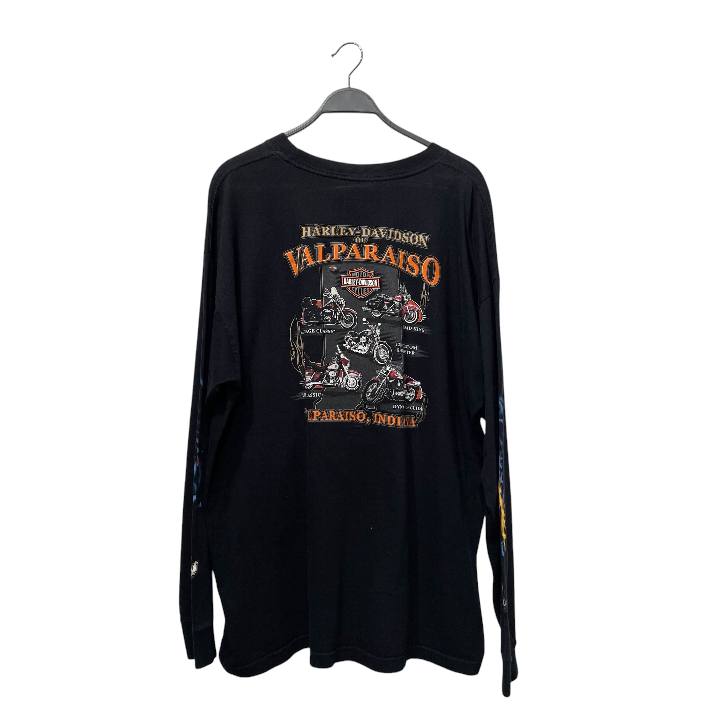HARLEY DAVIDSON/LS T-Shirt/Cotton/BLK/Graphic/VALPARAISO TEE view 2
