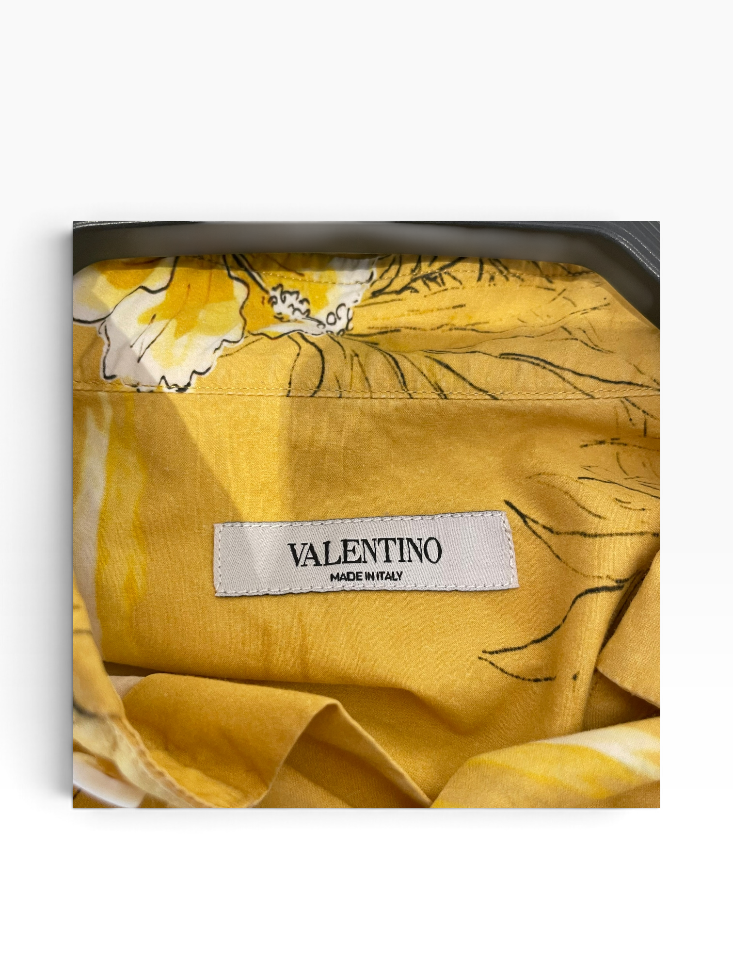 VALENTINO GARAVANI/LS Shirt/41/Cotton/YEL/All Over Print/ view 2