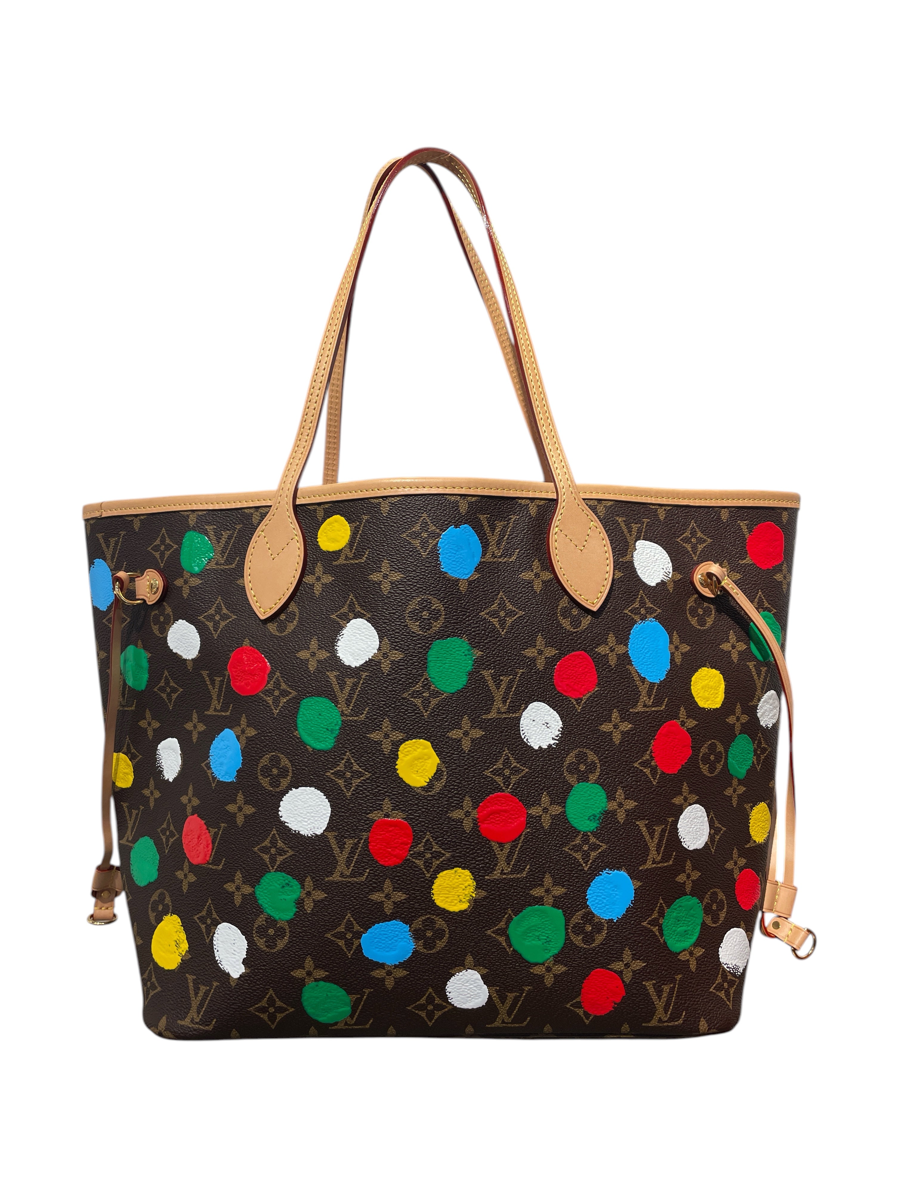 LOUIS VUITTON/Tote Bag/Monogram/Leather/BRW/NEVERFULL MM TOTE view 1