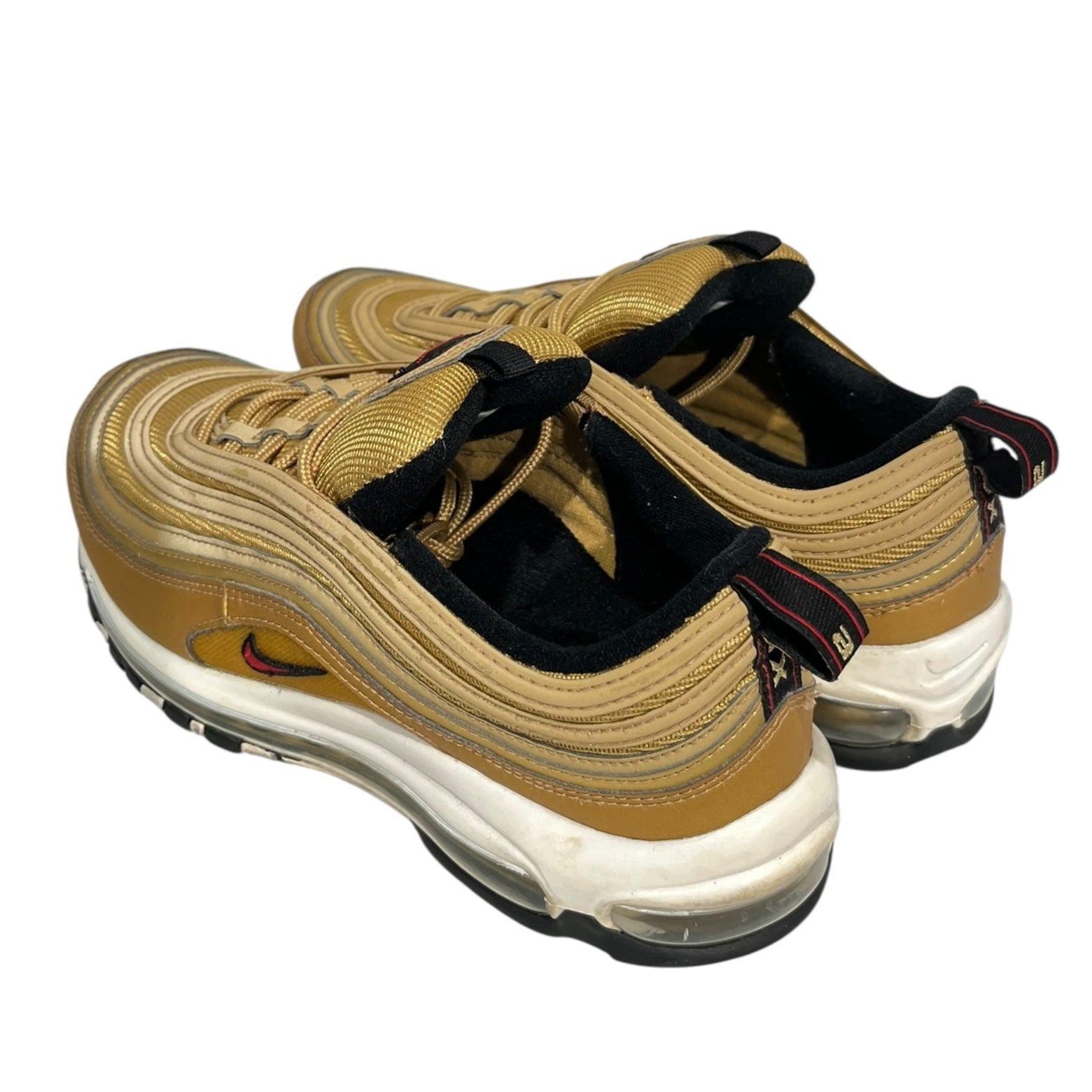 NIKE/Low-Sneakers/US 9/Polyester/GLD/U-Tip/DM0028700 air max 97 gold view 2