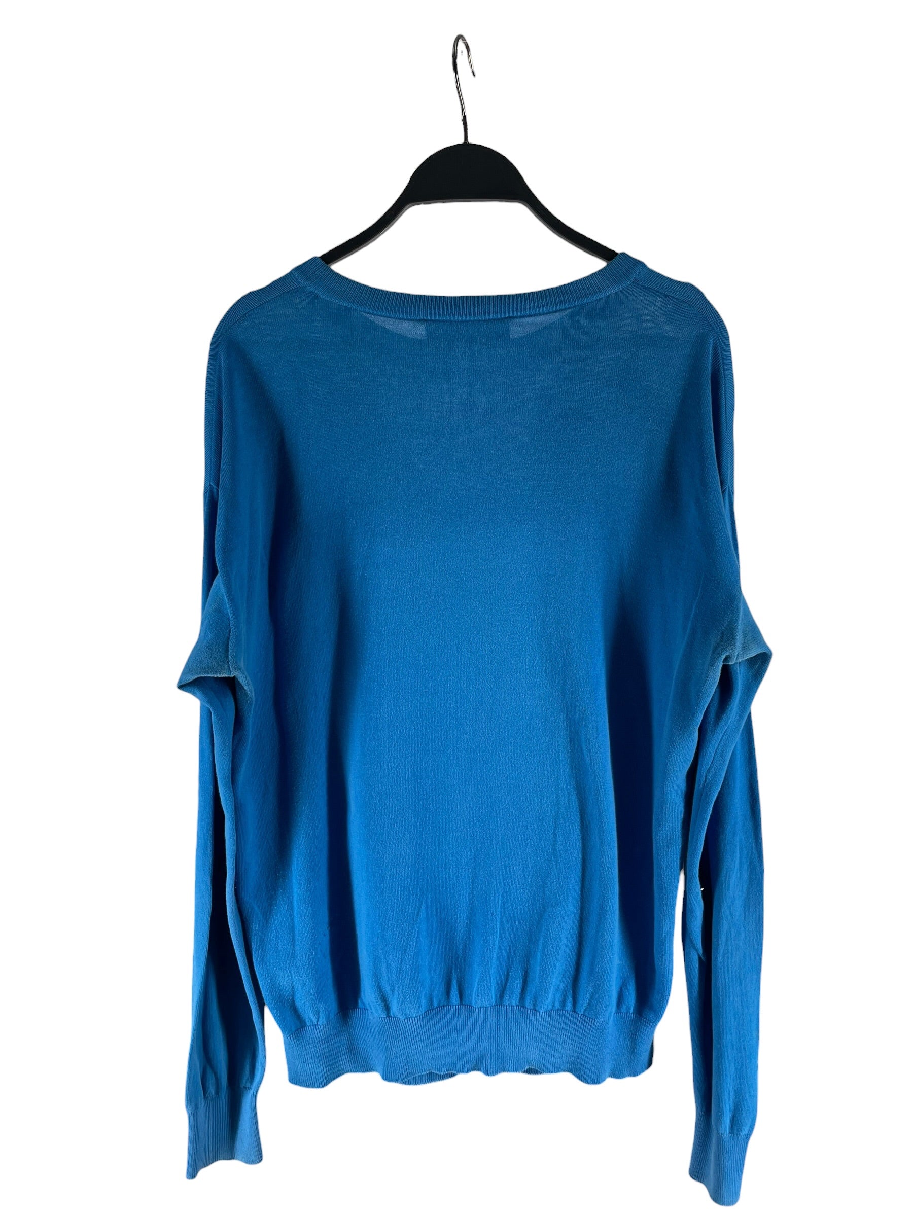 MOSCHINO/JEREMY SCOTT/Sweater/36/Graphic/Wool/BLU/SPONGEBOB FLAME KNIT view 2