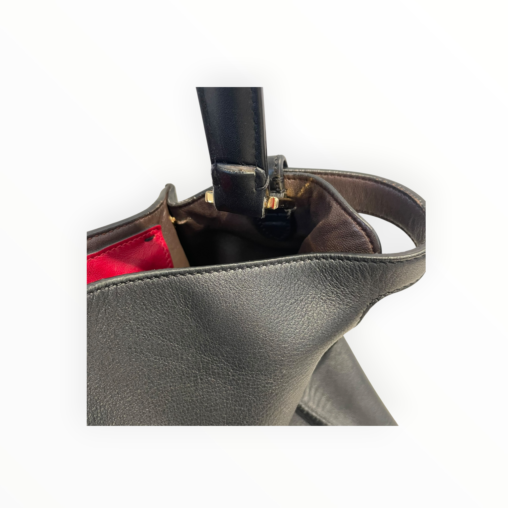FENDI/Tote Bag/Leather/BLK/Peekaboo X-Lite Large Tote view 17