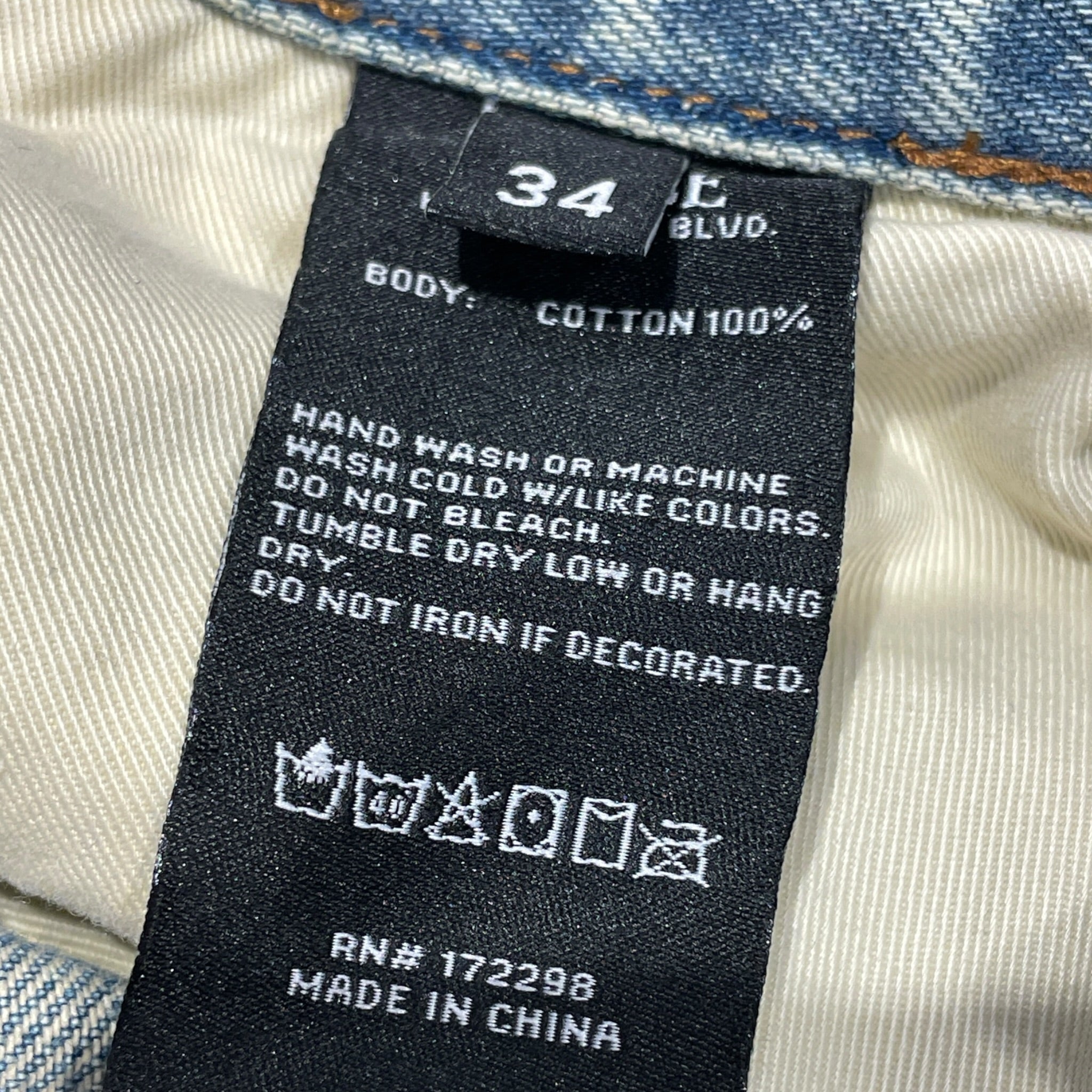 ALICE HOLLYWOOD/Pants/34/Denim/BLU/LIGHTER CILP #7 view 4