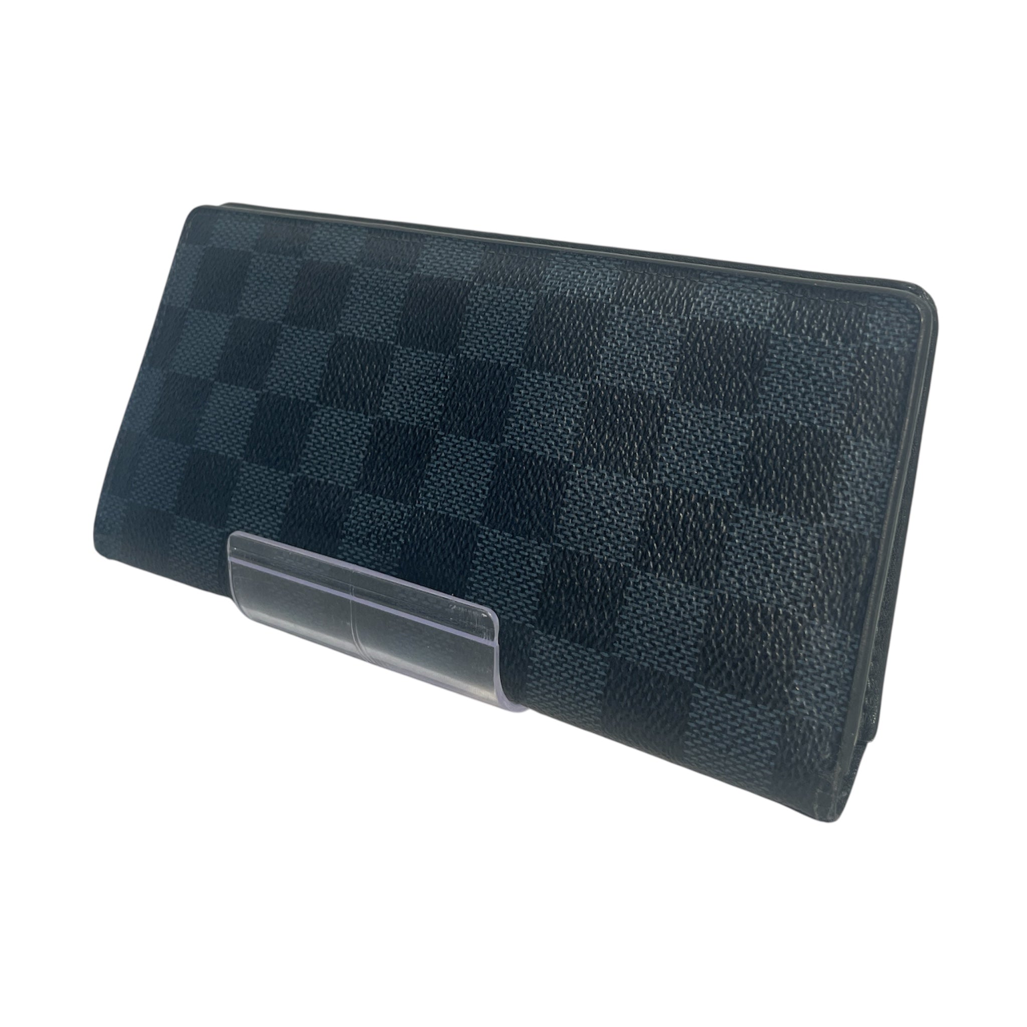 LOUIS VUITTON/Long Wallet/Monogram/Leather/BLK/Damier Graphite Brazza view 1