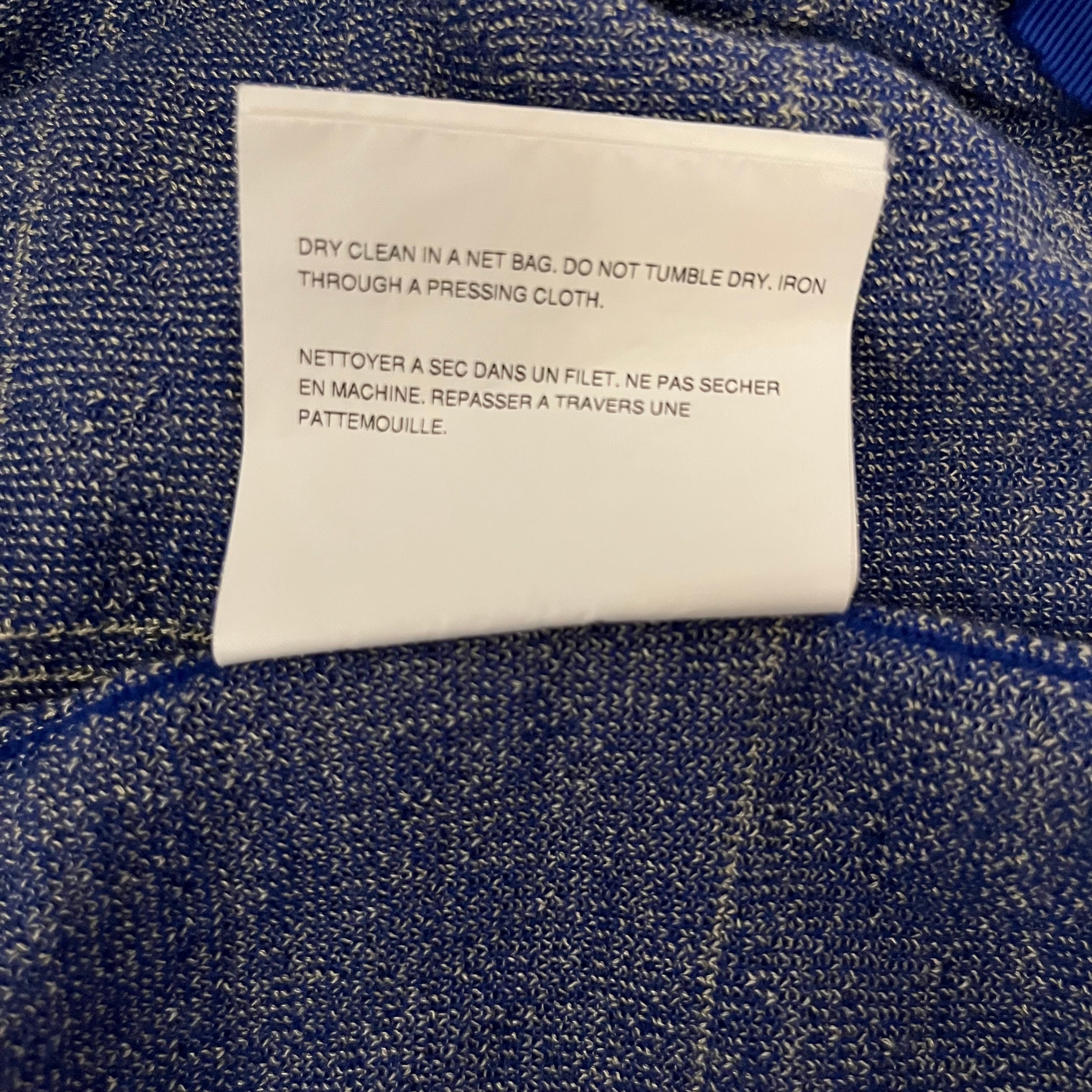 COMME des GARCONS HOMME PLUS/Heavy Cardigan/Stripe/Nylon/NVY/cdg cardigan blue view 6