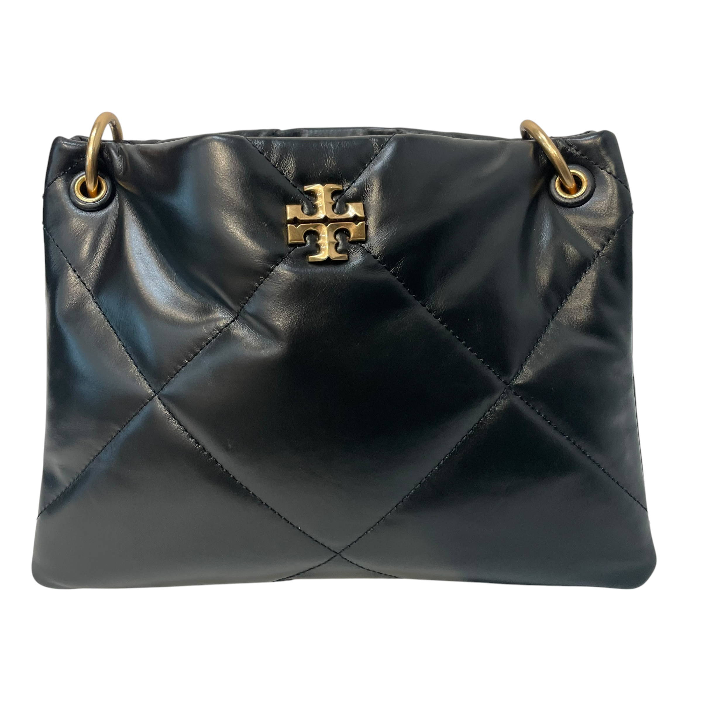 TORY BURCH/Hand Bag/BLK/quilted magnet snap view 1