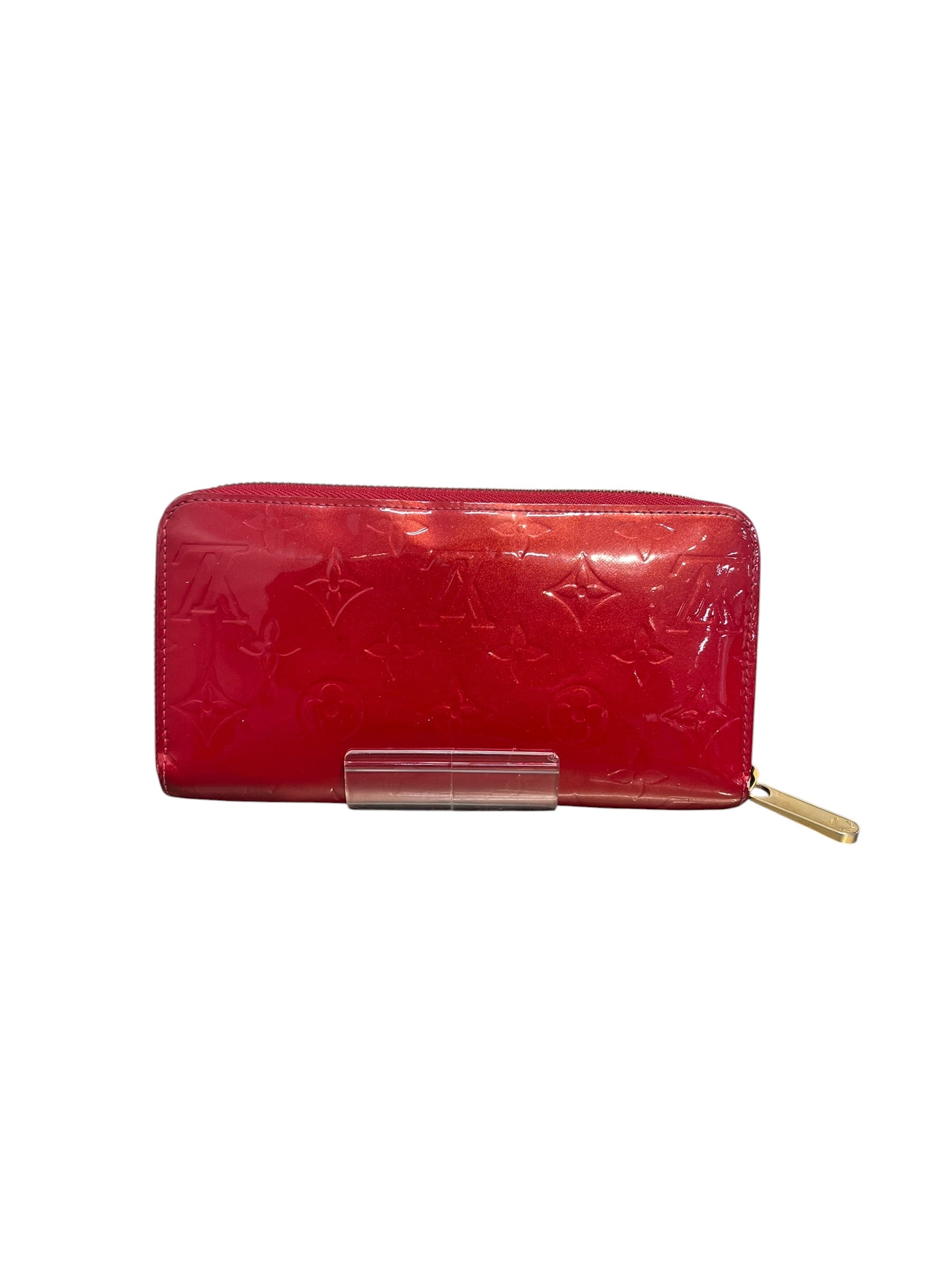 LOUIS VUITTON/Long Wallet/Monogram/Leather/RED/VERNIS view 2