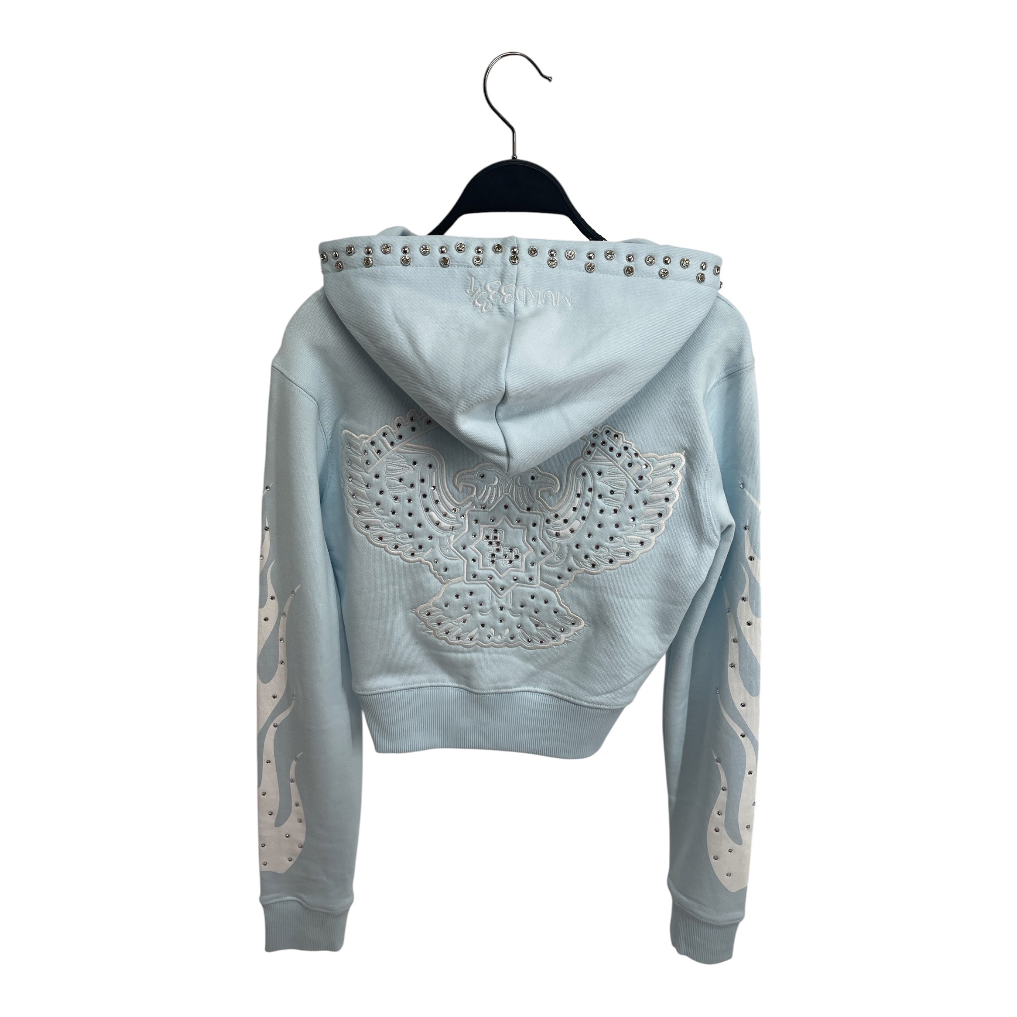 MURD333R.FM/Zip Up Hoodie/M/Cotton/IDG/CROPPED view 2