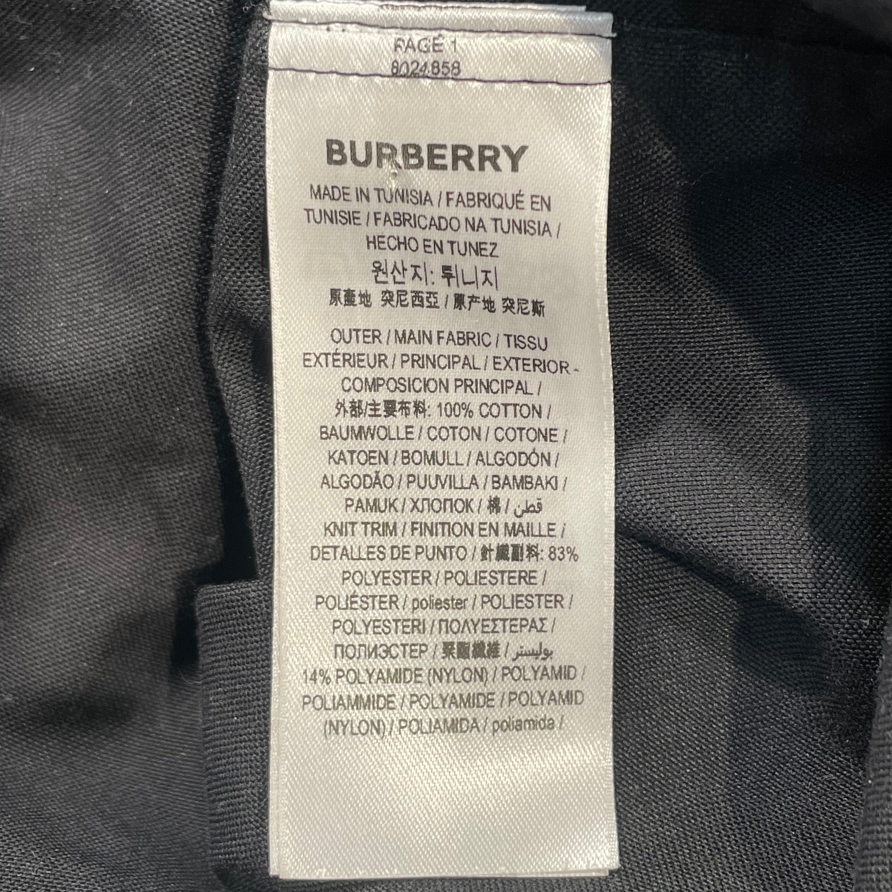 BURBERRY/LS Shirt/M/Cotton/BLK/ view 4