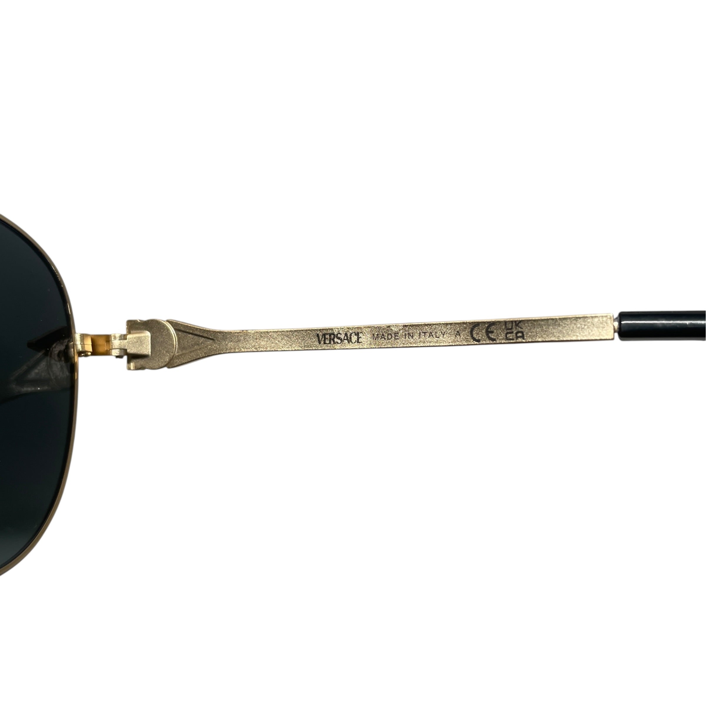 VERSACE/Sunglasses/Celluloid/GLD/M's/ view 3