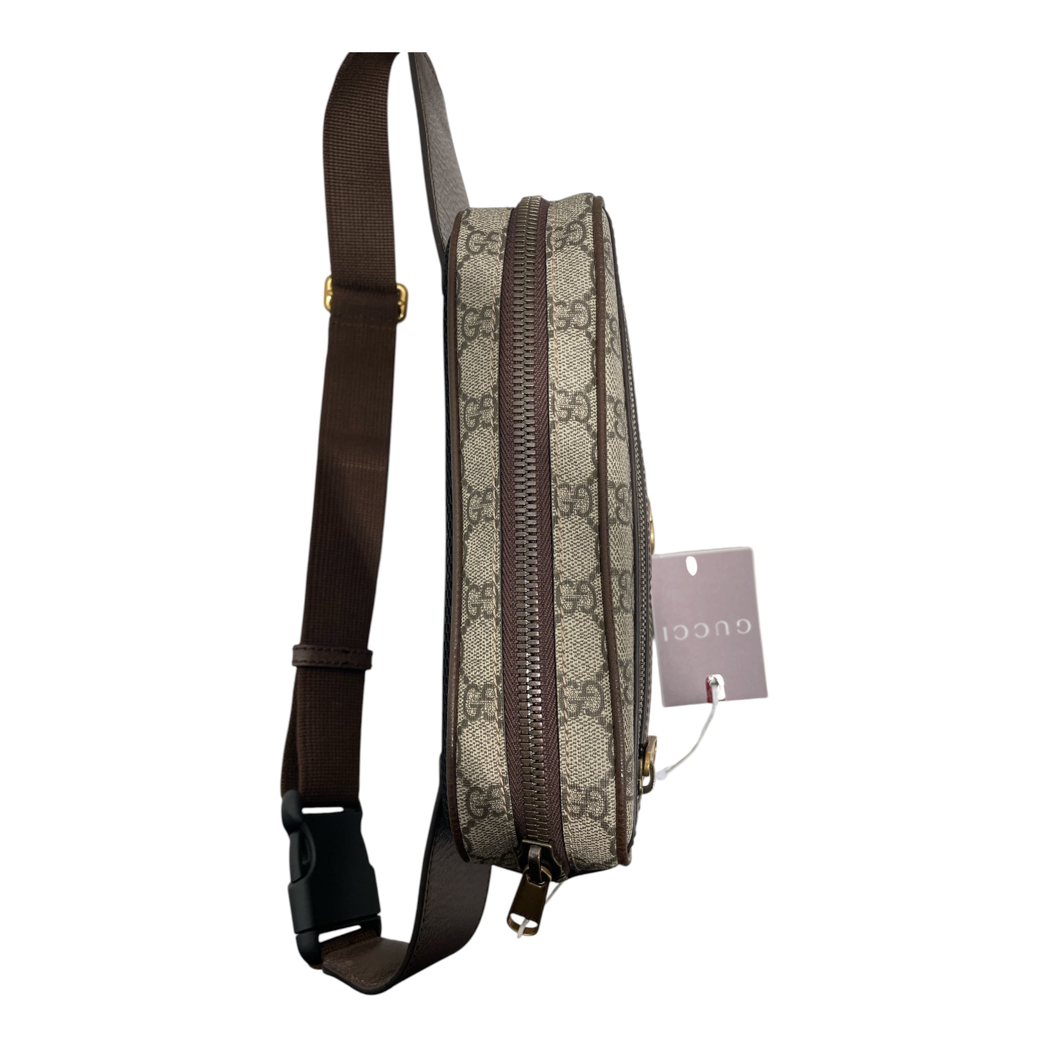 GUCCI/Fanny Pack/Monogram/KHK/Ophidia GG Belt Bag view 3