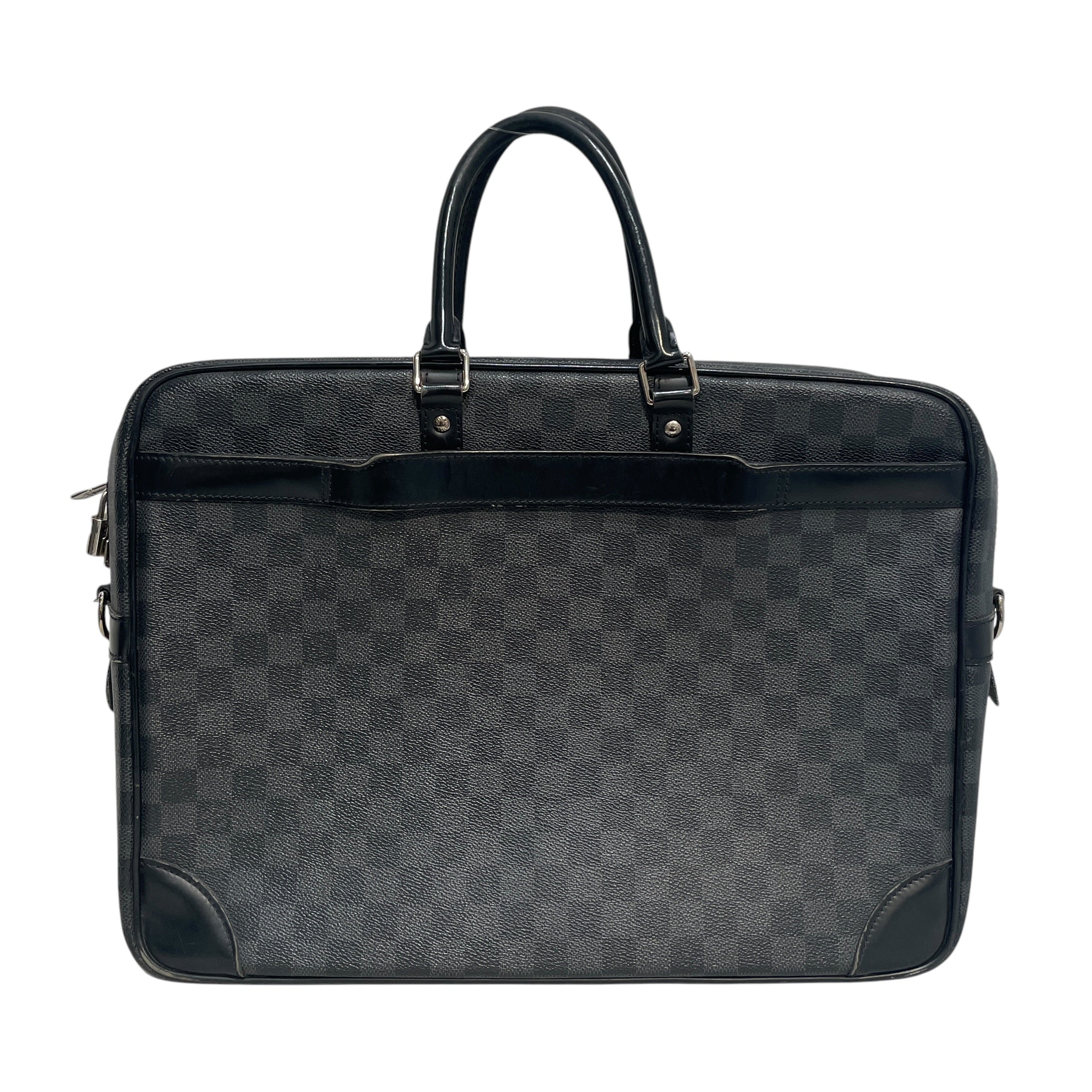LOUIS VUITTON/Briefcase/Monogram/Leather/BLK/Porte-Documents Voyage Damier view 2