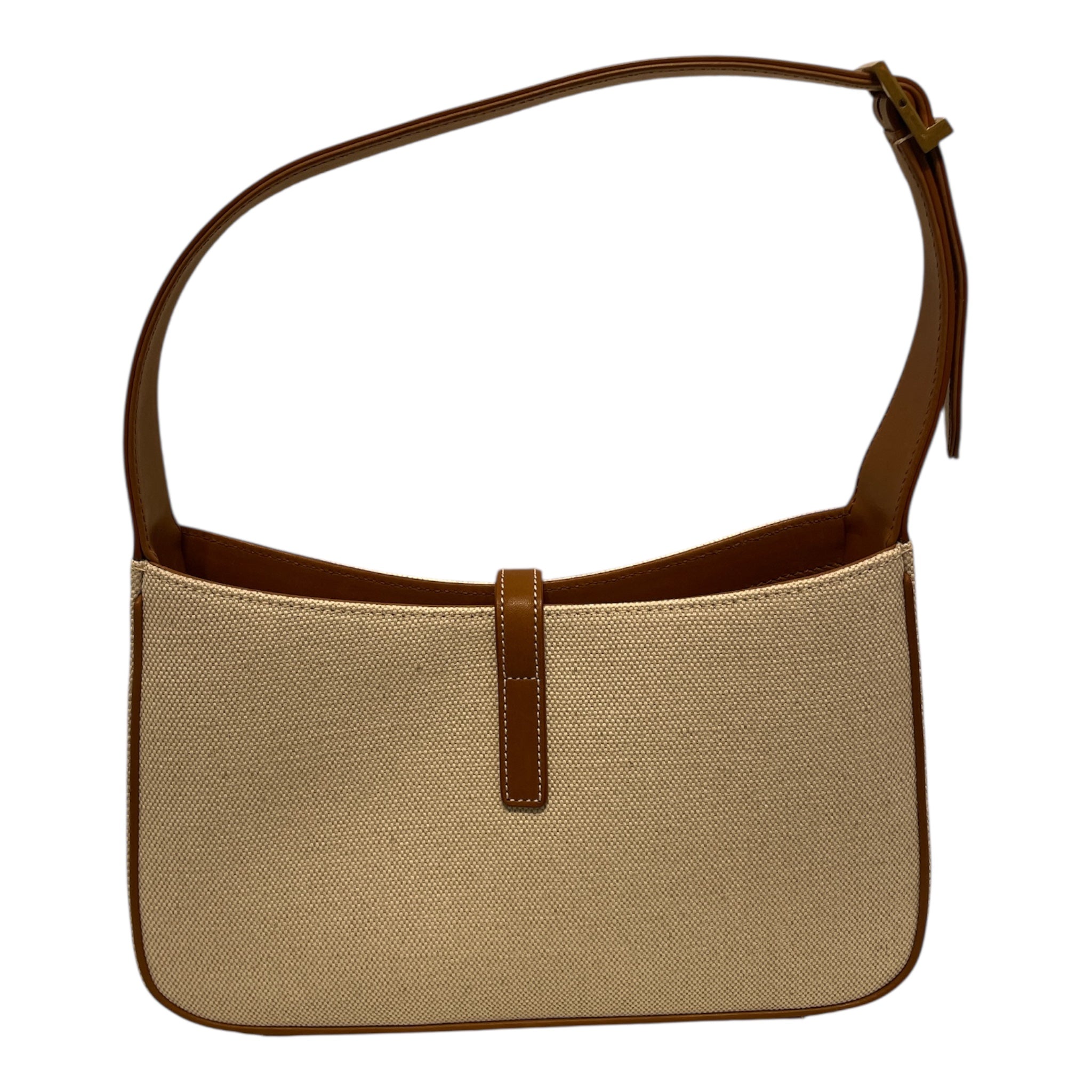 SAINT LAURENT/Hand Bag/Cotton/CRM/Smooth Calfskin Canvas view 2