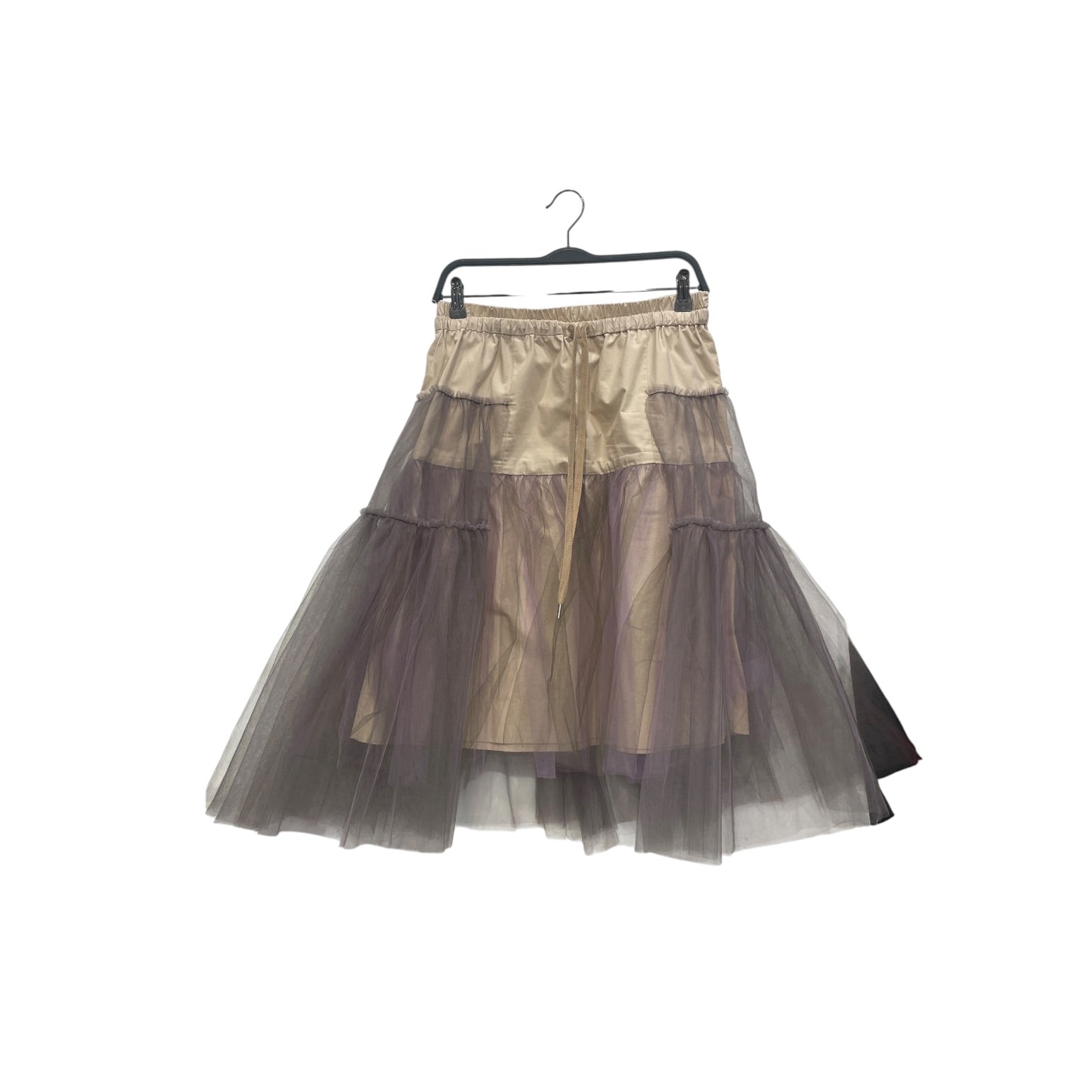 Vivienne Westwood RED LABEL/Skirt/00/Cotton/BEG/GREENANDPURPLEFRILLS view 1