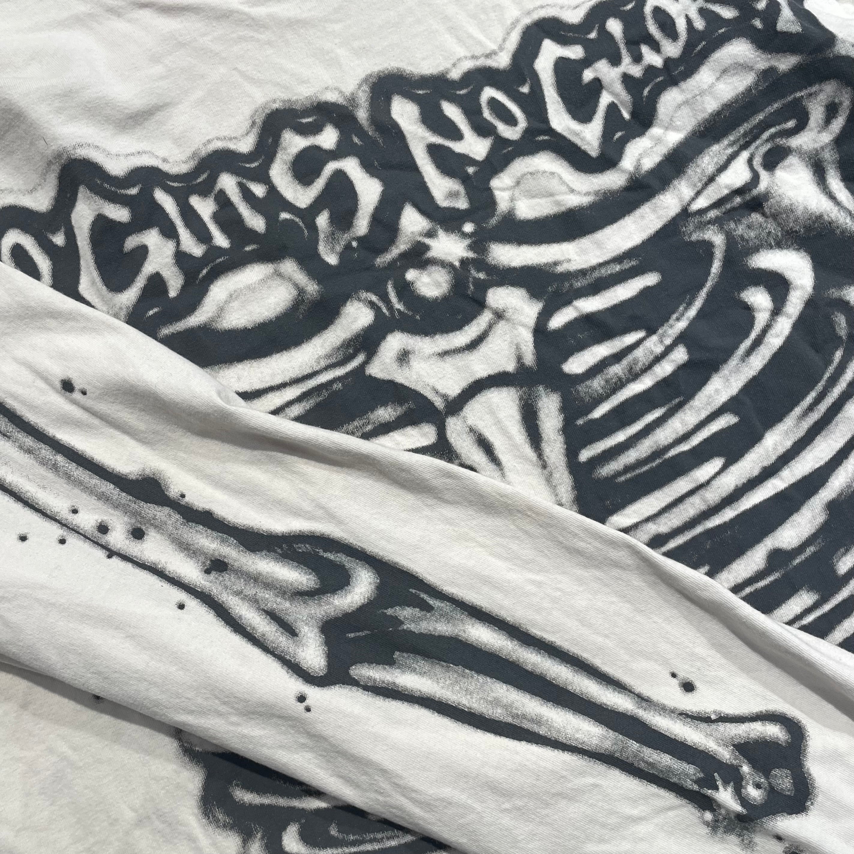 HELLSTAR/LS T-Shirt/S/Cotton/WHT/Graphic/skeleton view 3