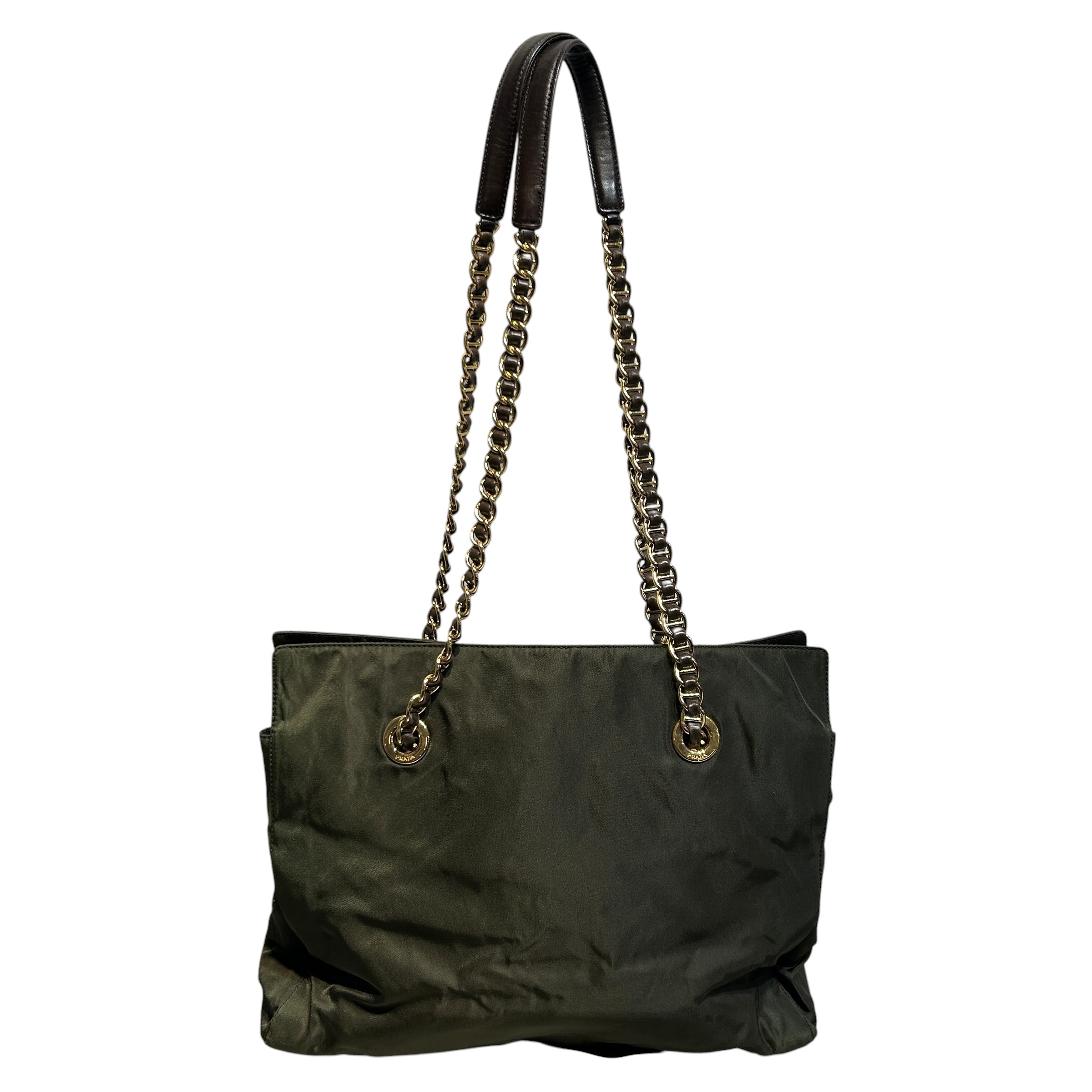PRADA/Hand Bag/Nylon/GRN/TESSUTO CATENA view 2