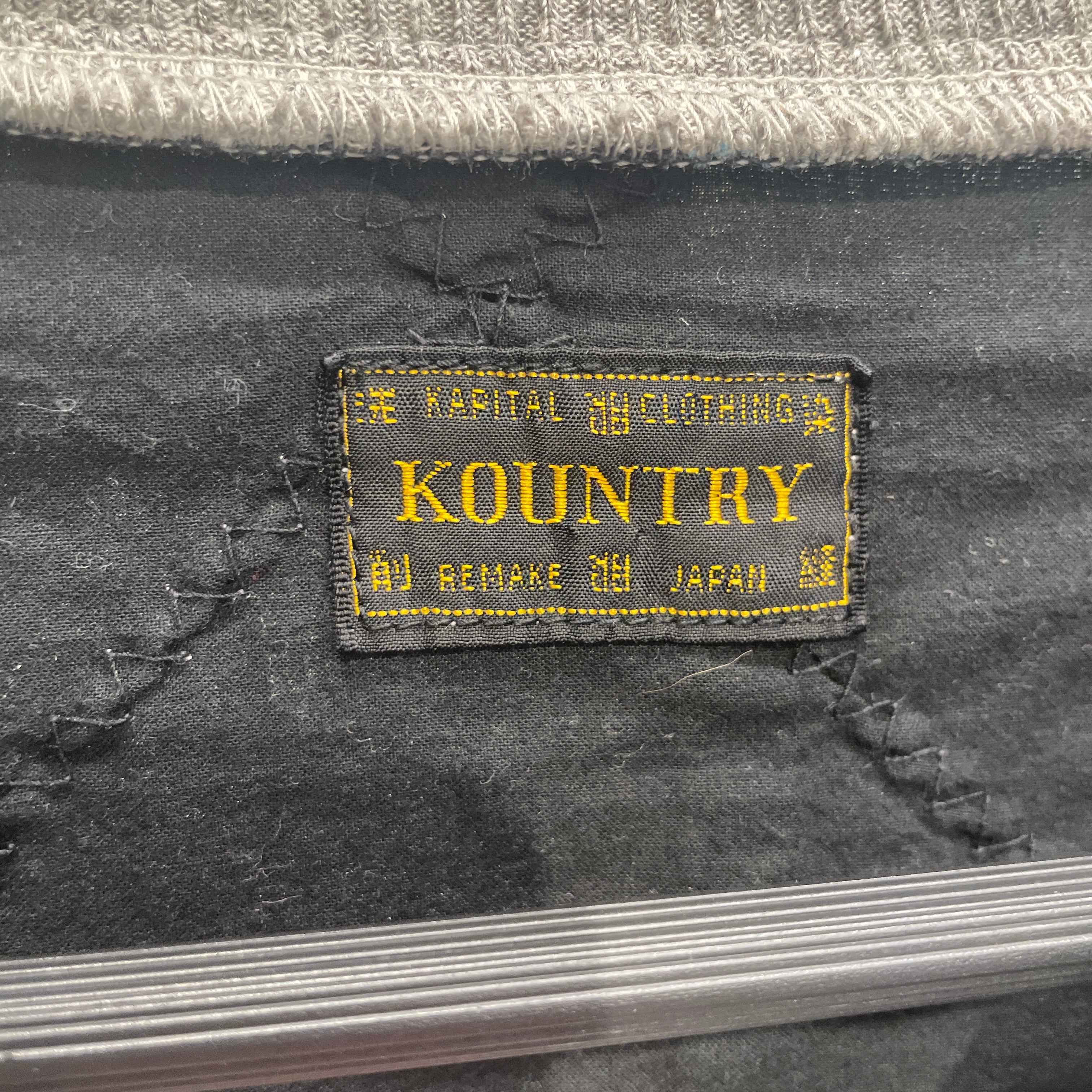 KAPITAL/Sweater/L/Paisley/Cotton/GRY/QUILTED BACK PANEL view 3