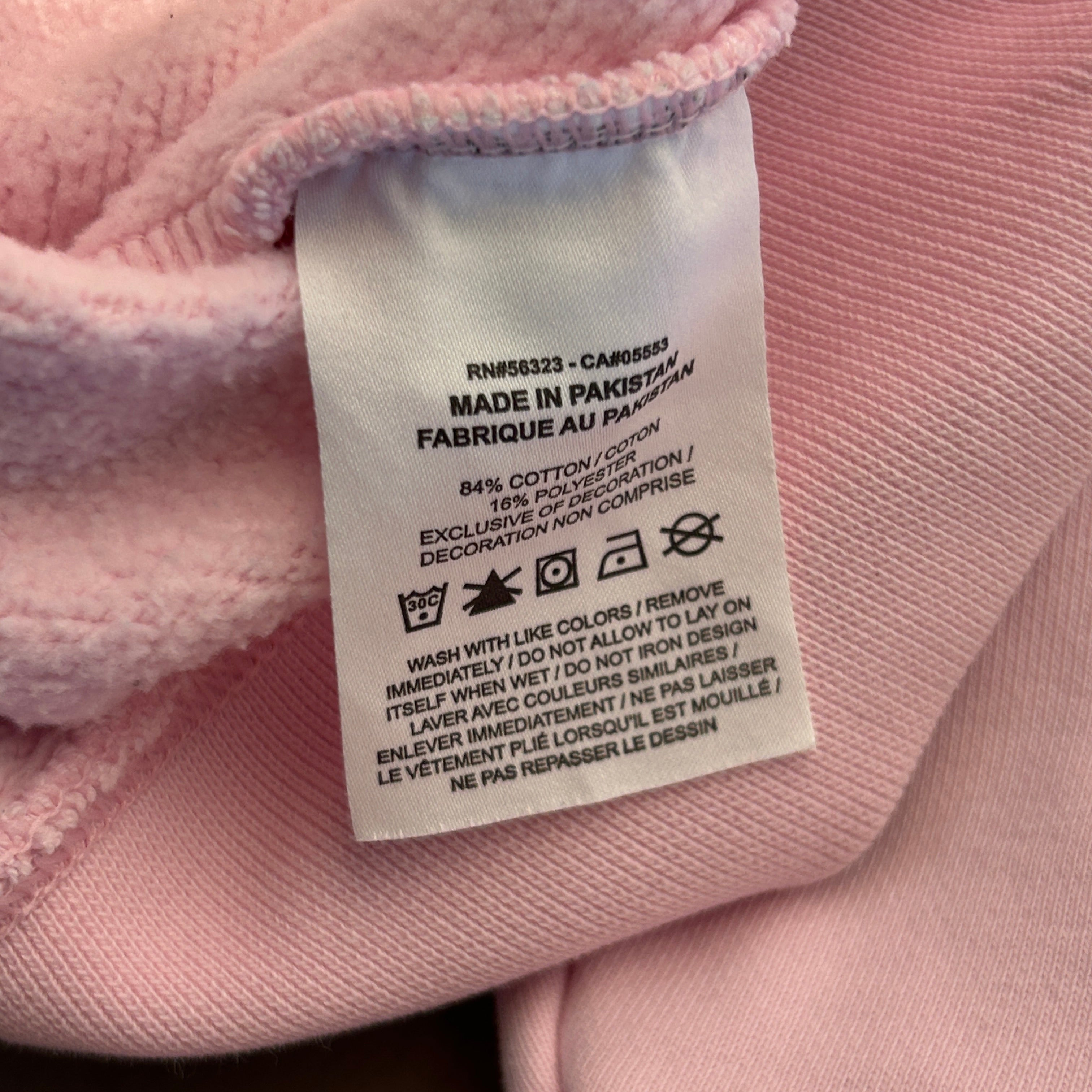 NIKE/Supreme/Hoodie/M/Cotton/PNK/Sleeve Logo view 3
