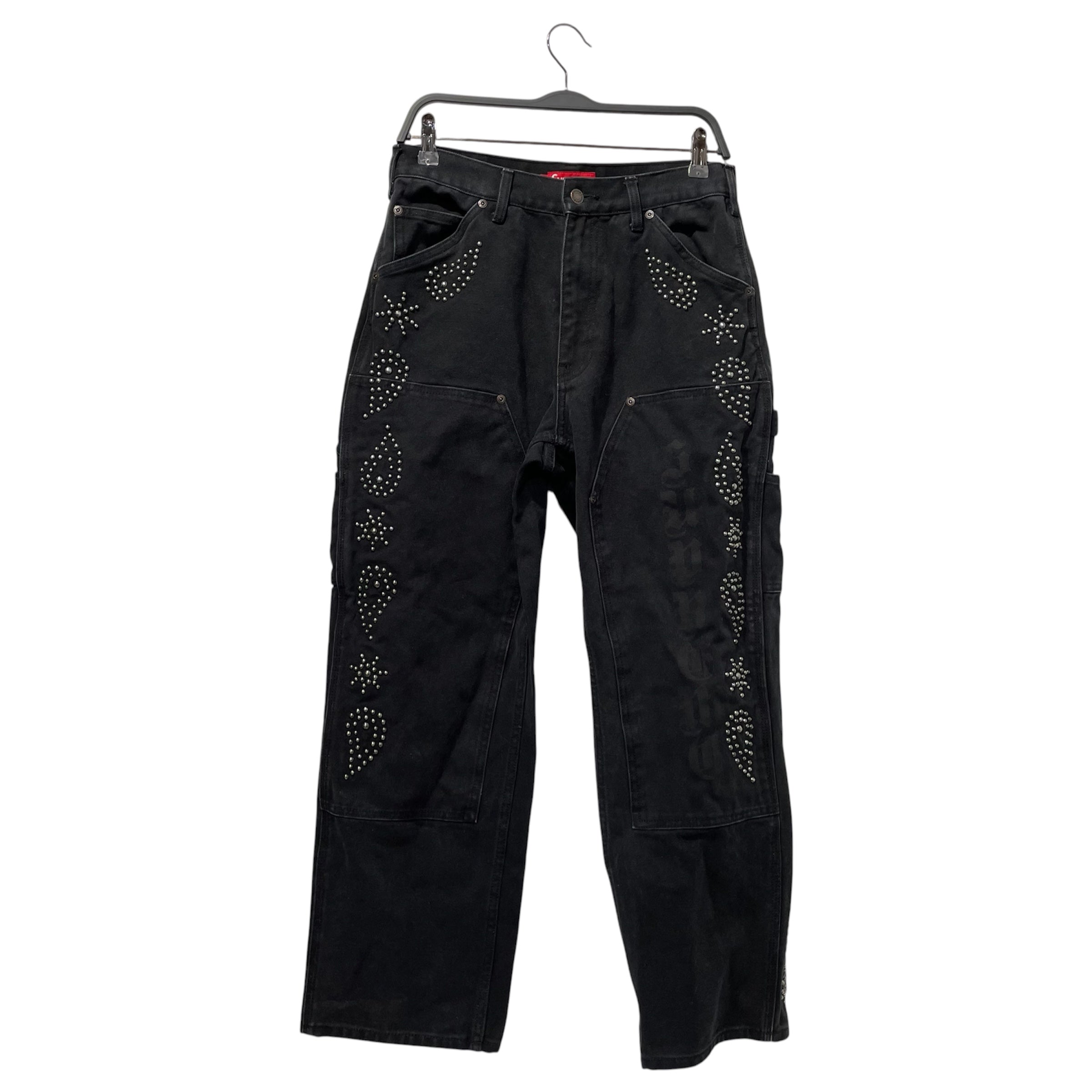 Supreme/Straight Pants/30/Denim/BLK/RHINESTONE view 1