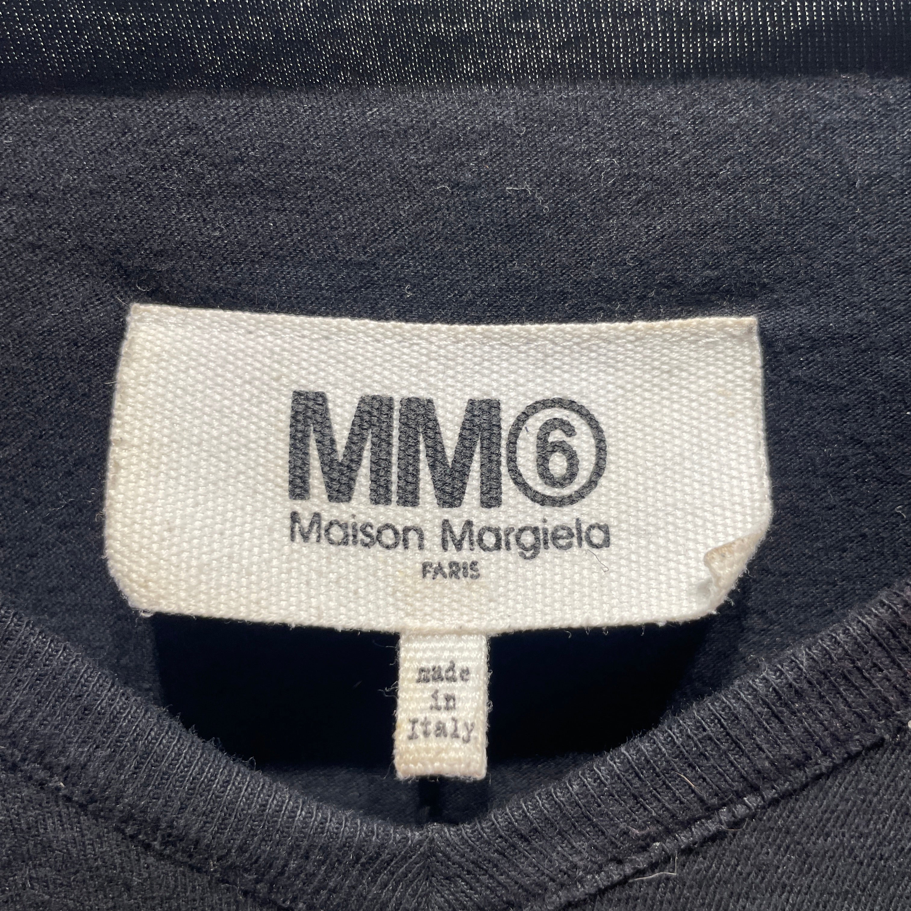MM6/T-Shirt/M/Cotton/BLK/Stripe/ view 3