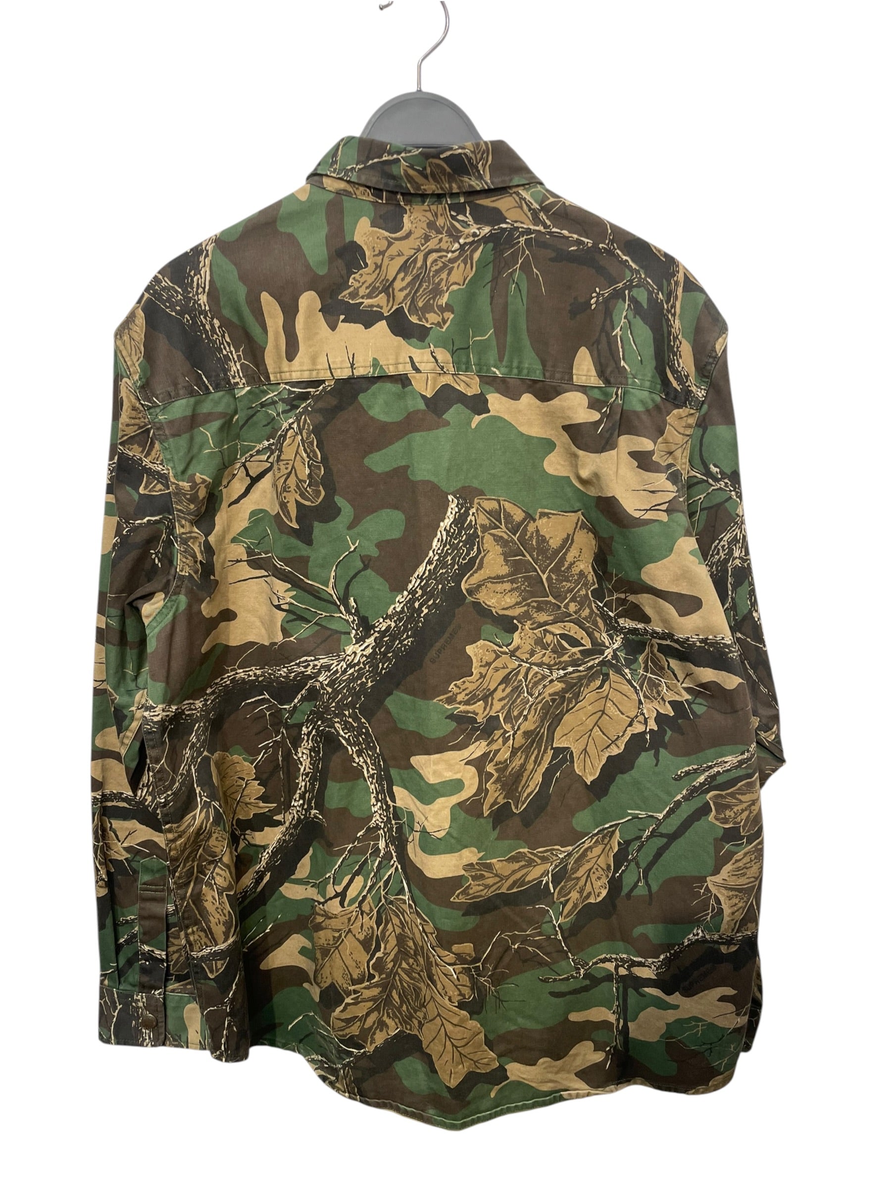 Supreme/LS Shirt/XL/Cotton/GRN/Camouflage/camo coverall view 2