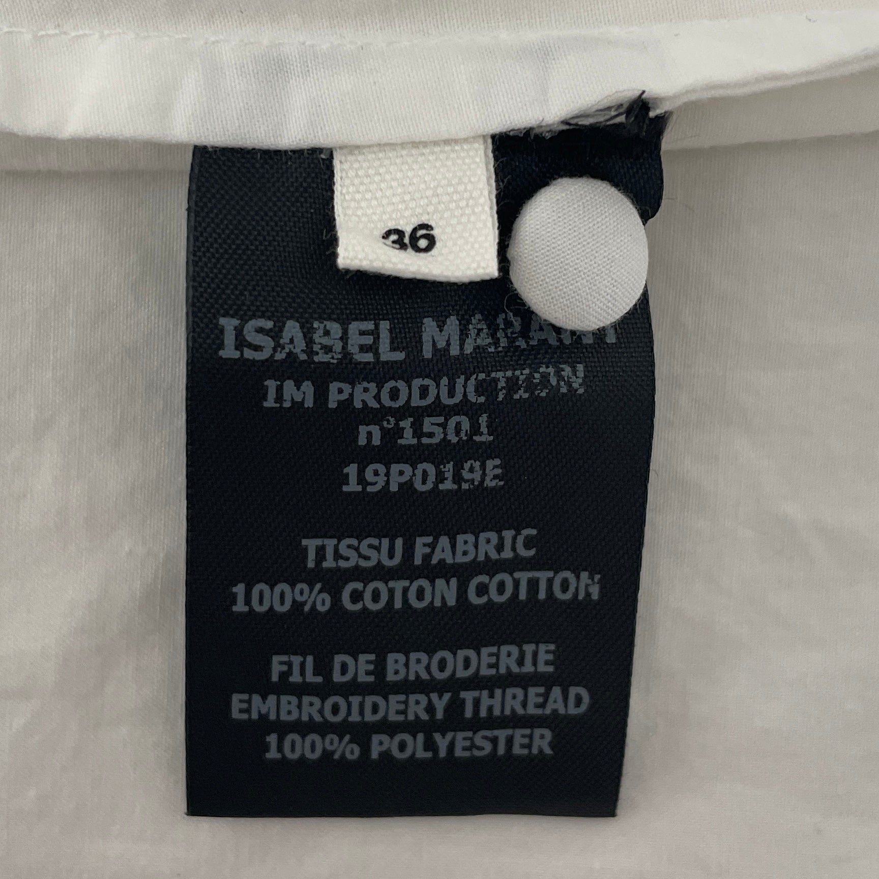ISABEL MARANT ETOILE/SS Dress/36/Cotton/WHT/WITA DRESS PUFF SLEEVE view 4