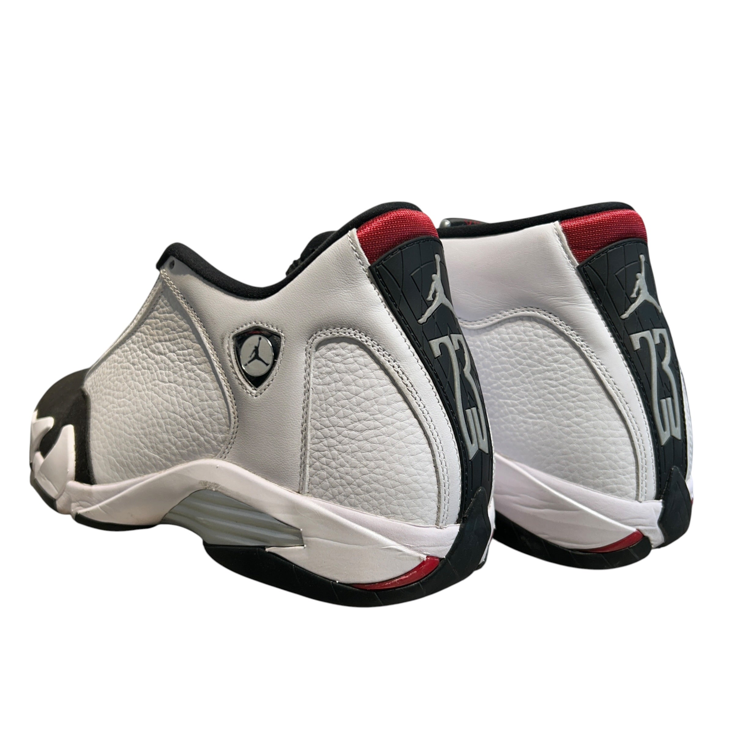 NIKE/Hi-Sneakers/US 13/Leather/WHT/Jordan 14 'Black Toe' view 2