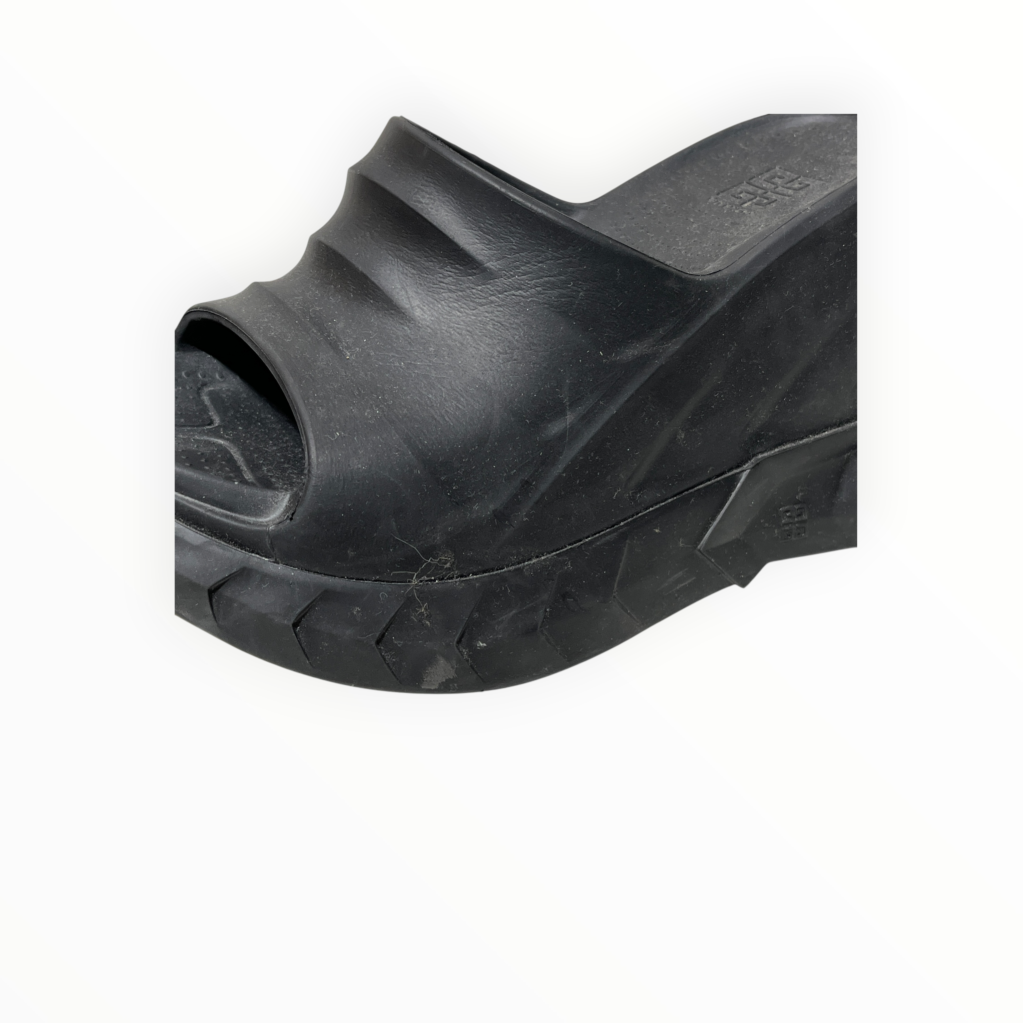 GIVENCHY/Sandals/EU 38/BLK/marshmallow wedge view 4