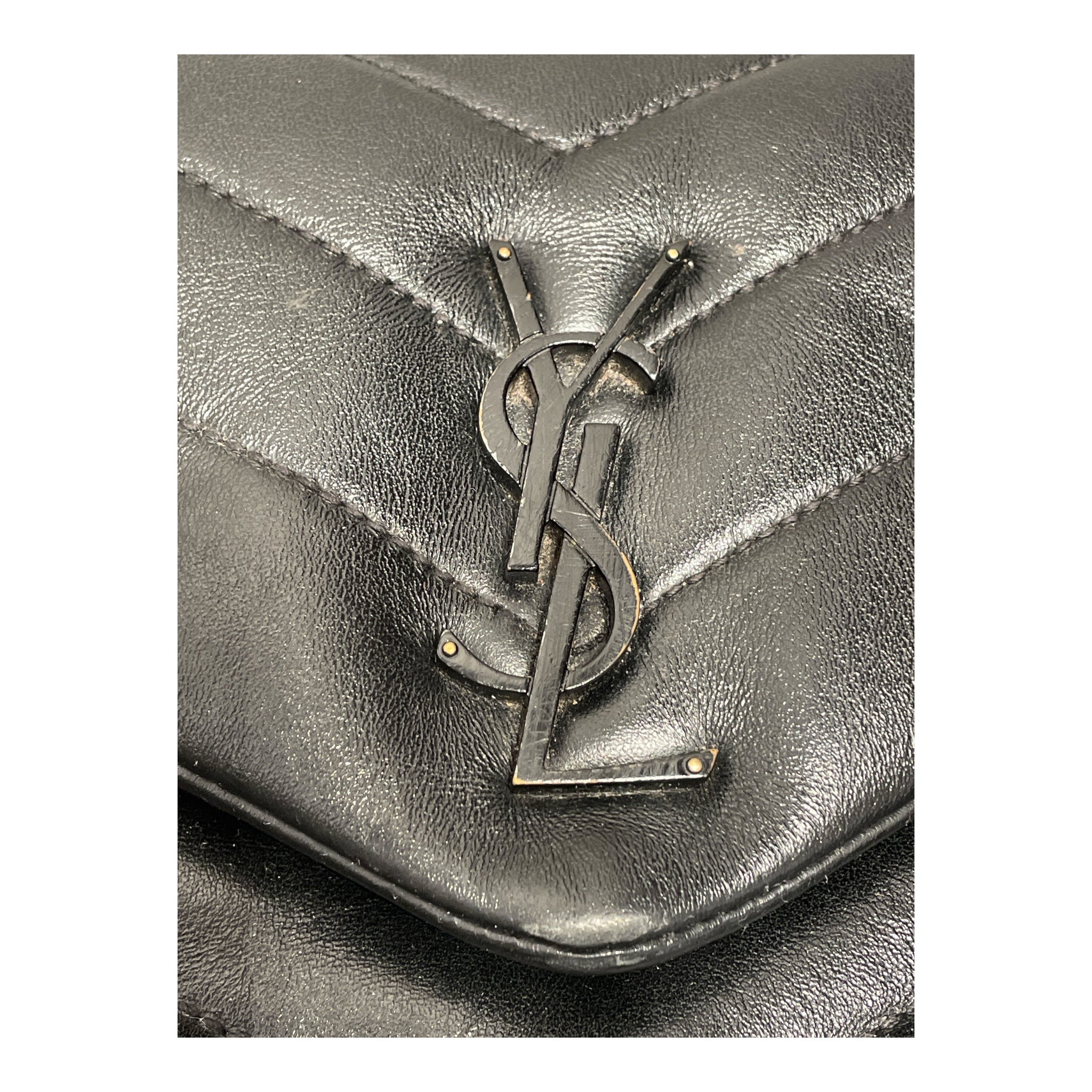 SAINT LAURENT/Hand Bag/Leather/BLK/LouLou Quilted Handbag view 5