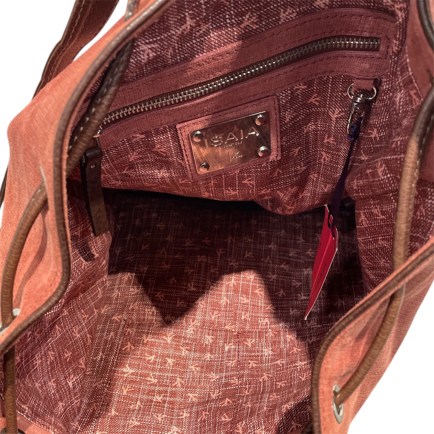 ISAIA/Bag/Suede/RED/CROSSBODY SHOULDER BAG view 4