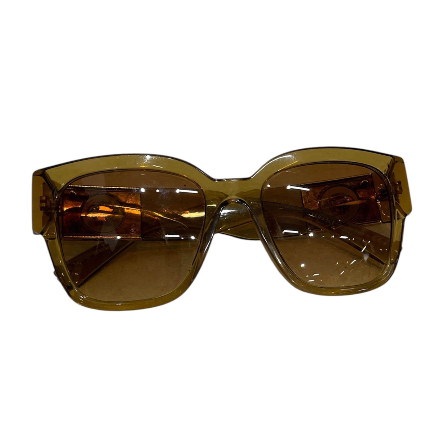 VERSACE/Sunglasses/Celluloid/BRW/Oval/4437-U 5347/2L view 1