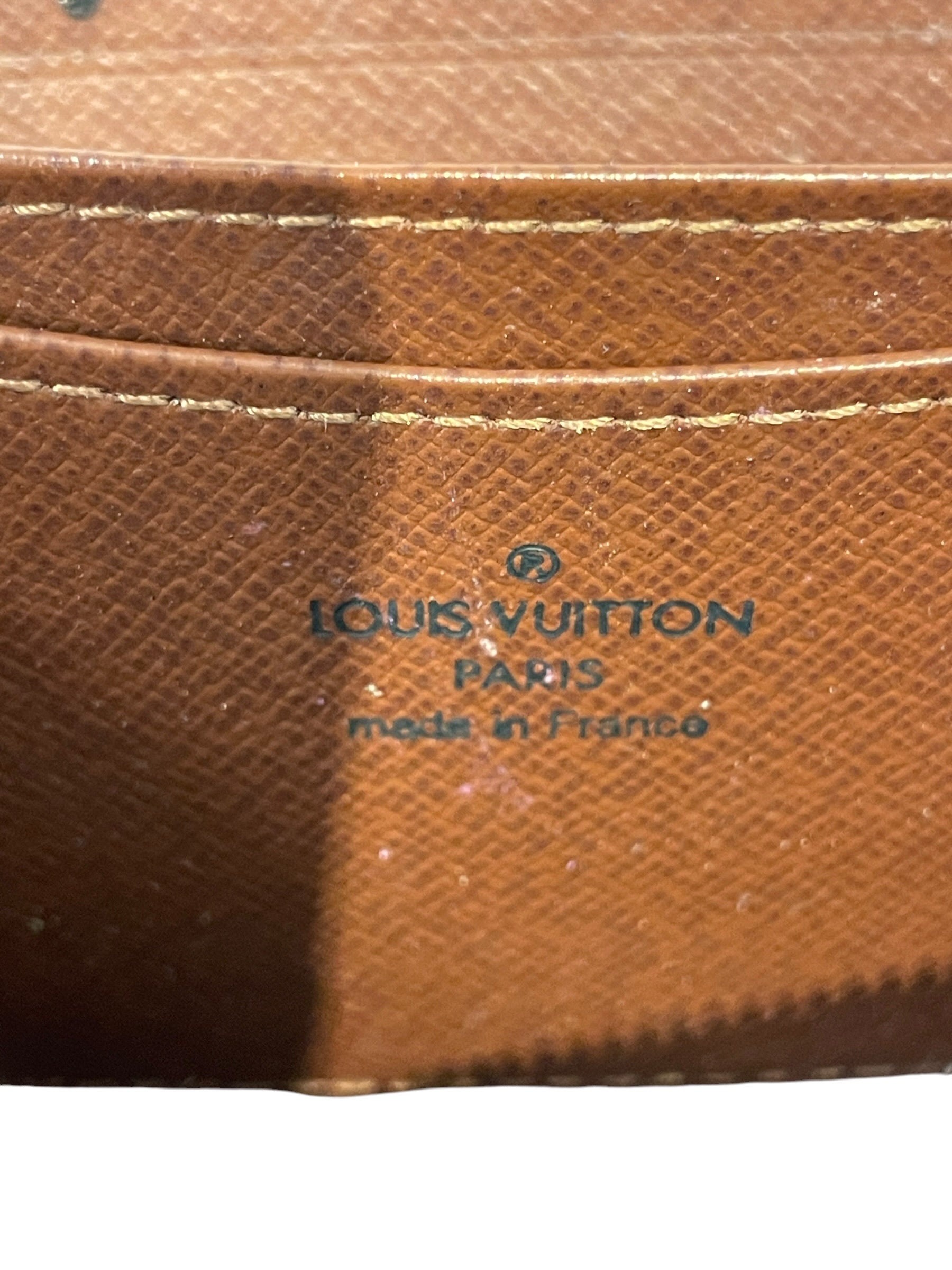 LOUIS VUITTON/Coin Wallet/Monogram/Leather/BRW/L's/Zippy Wallet view 3