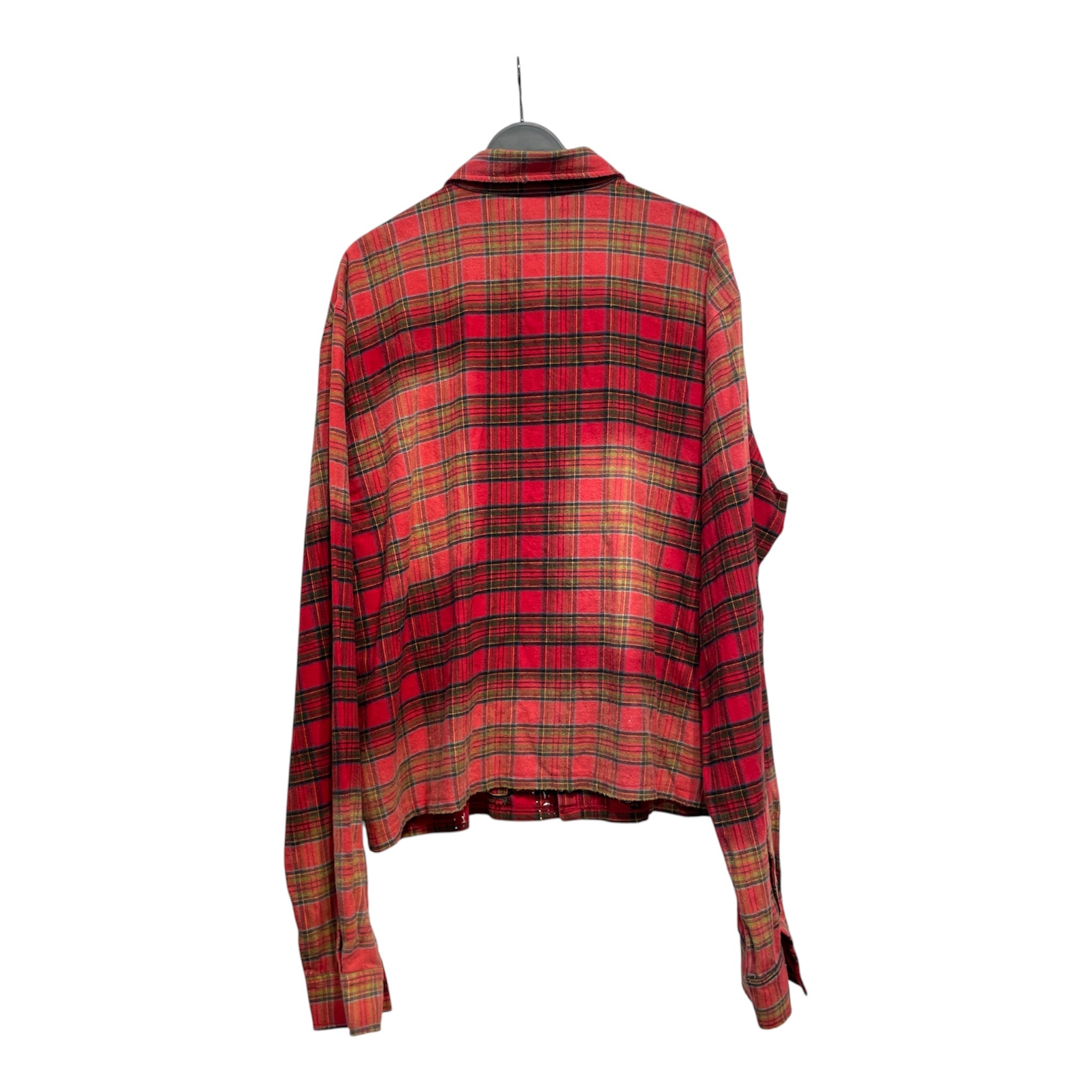 Vale Forever/Flannel Shirt/XXL/Cotton/RED/Plaid/JEWEL view 2