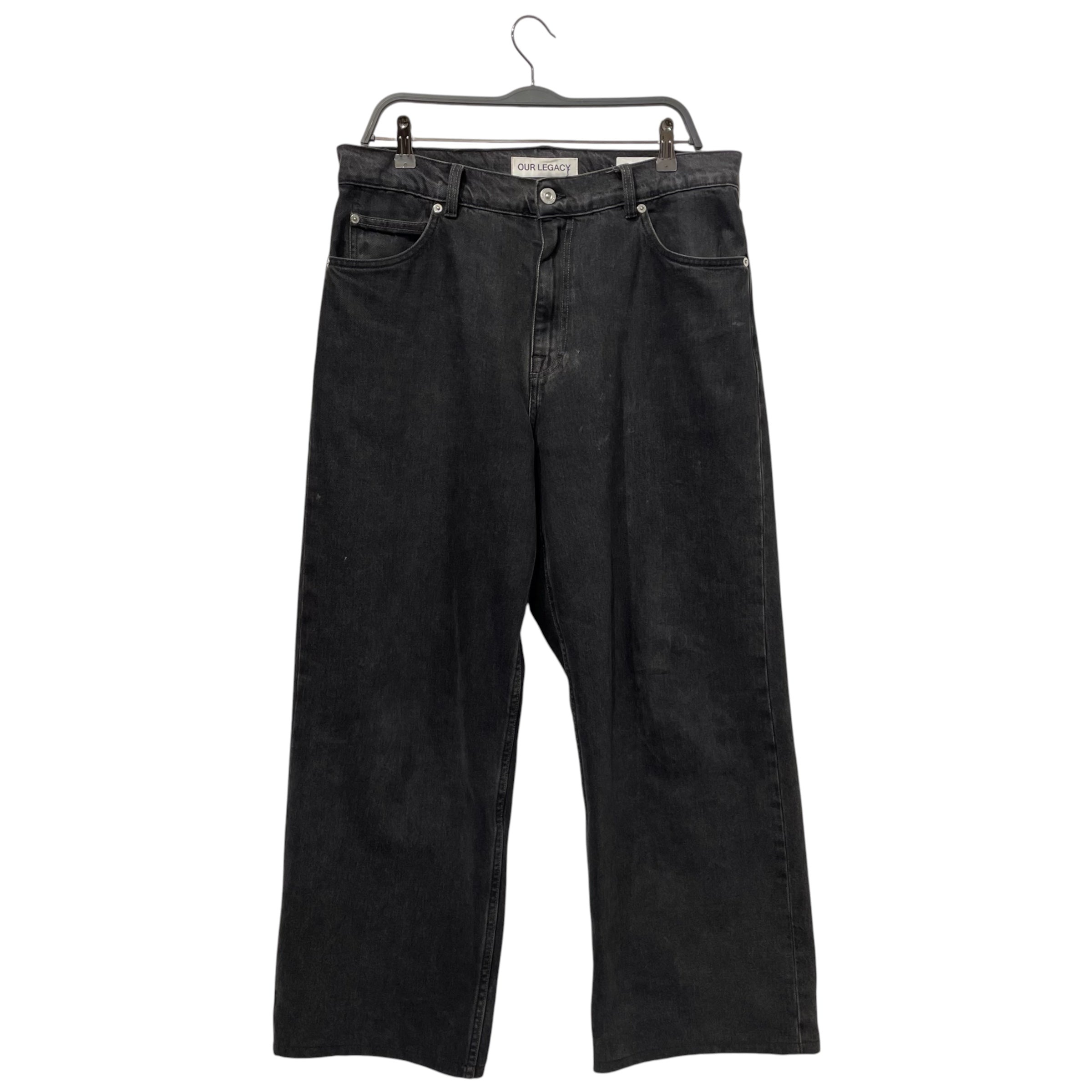 OUR LEGACY/Straight Pants/48/Cotton/GRY/wide jeans view 1