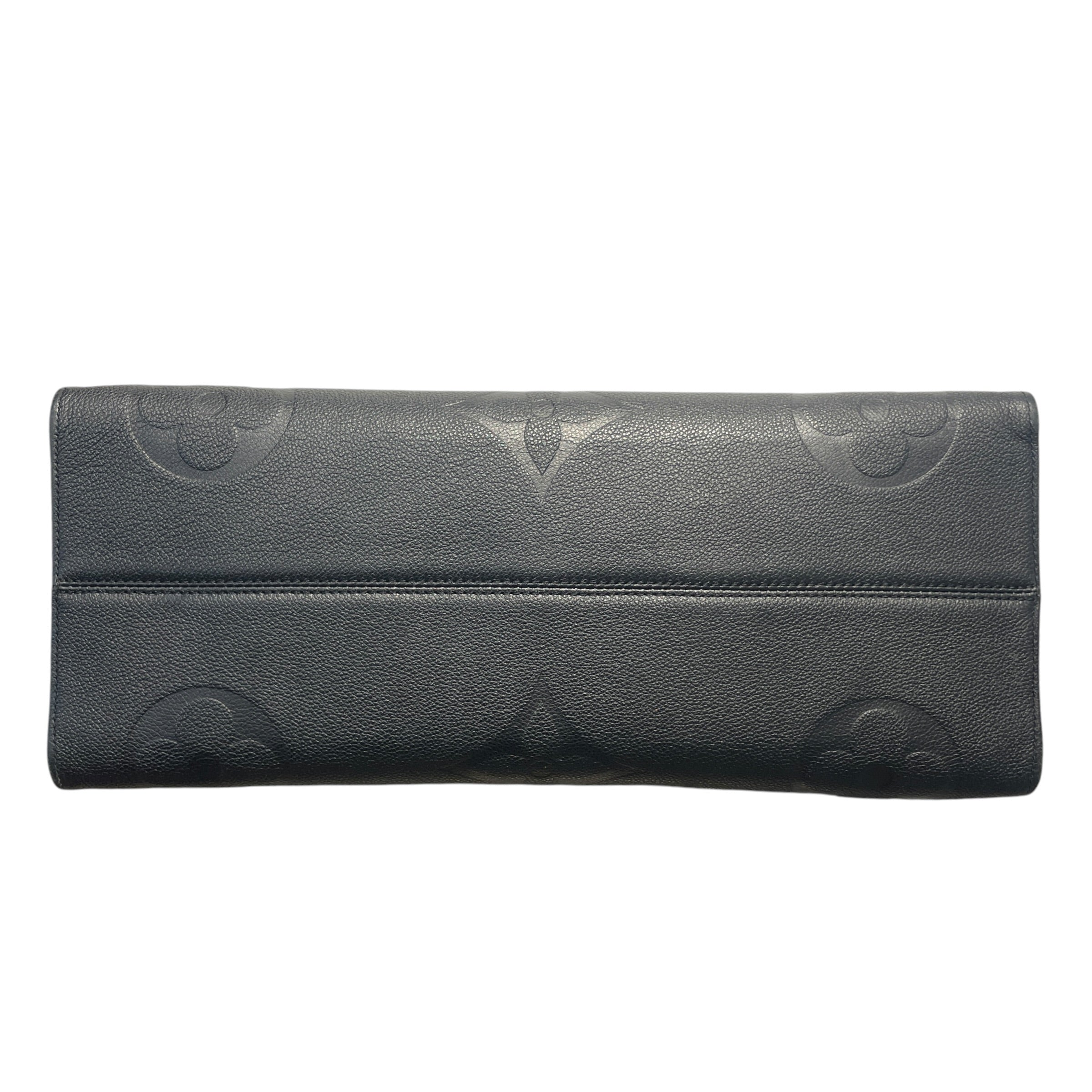 LOUIS VUITTON/Tote Bag/Leather/BLK/onthego gm tote view 3