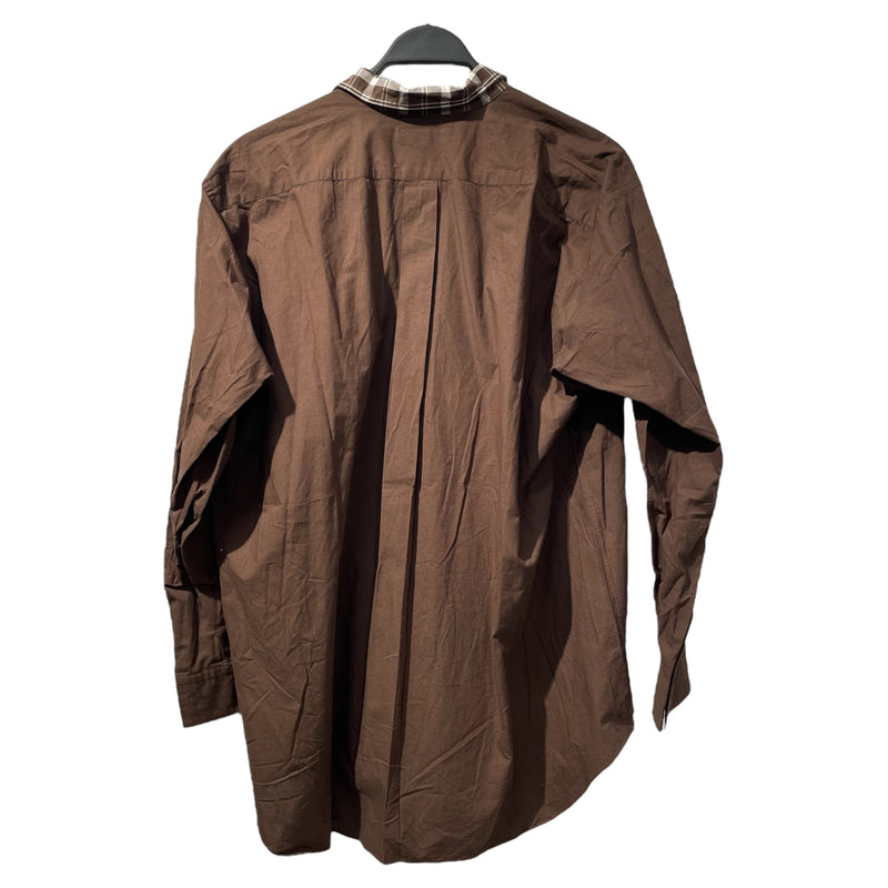 COMME des GARCONS HOMME/LS Shirt/Brown/Cotton/HB-080360