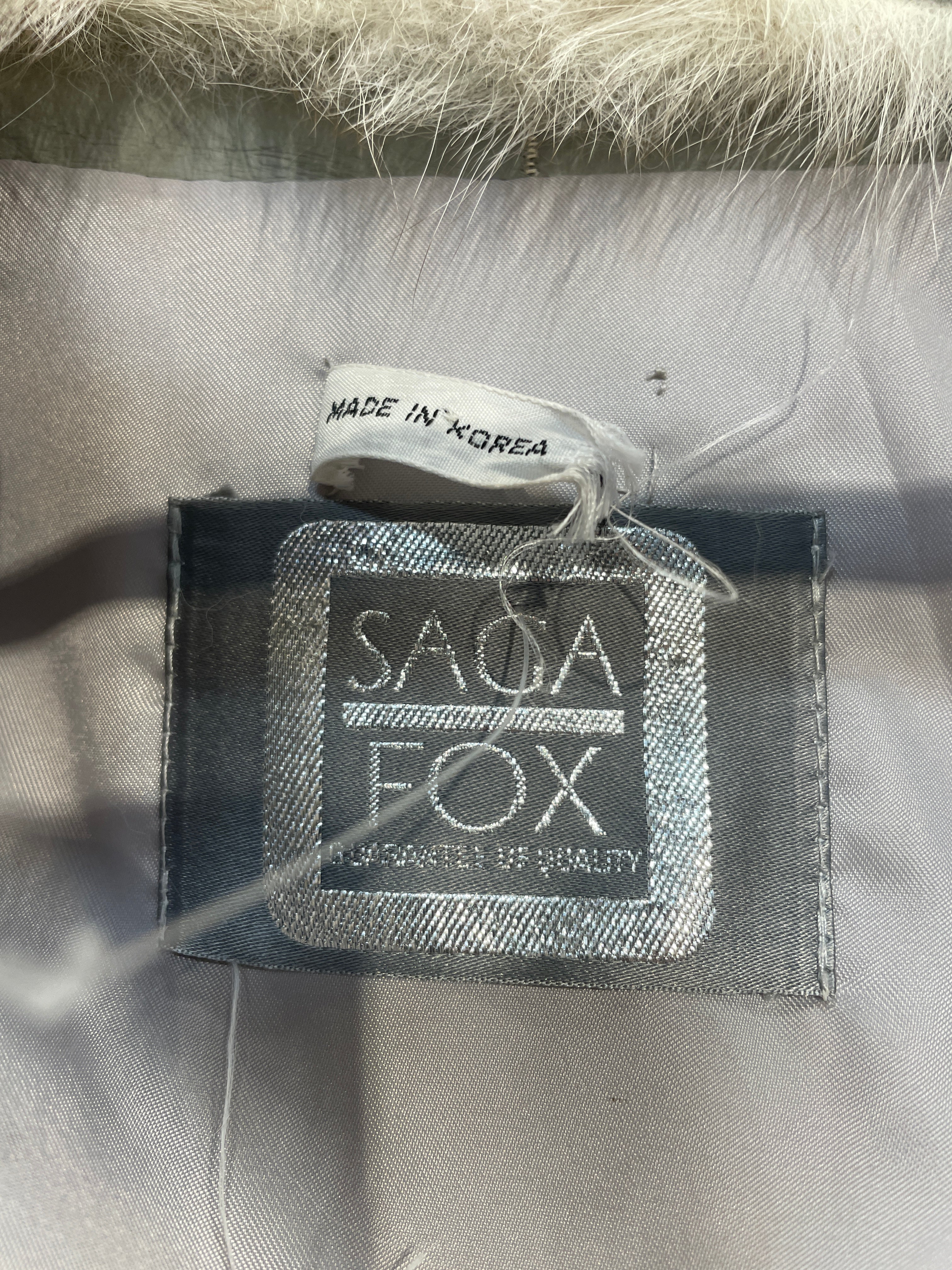 SAGA FOX/Coat/M/Fur/WHT/ view 3