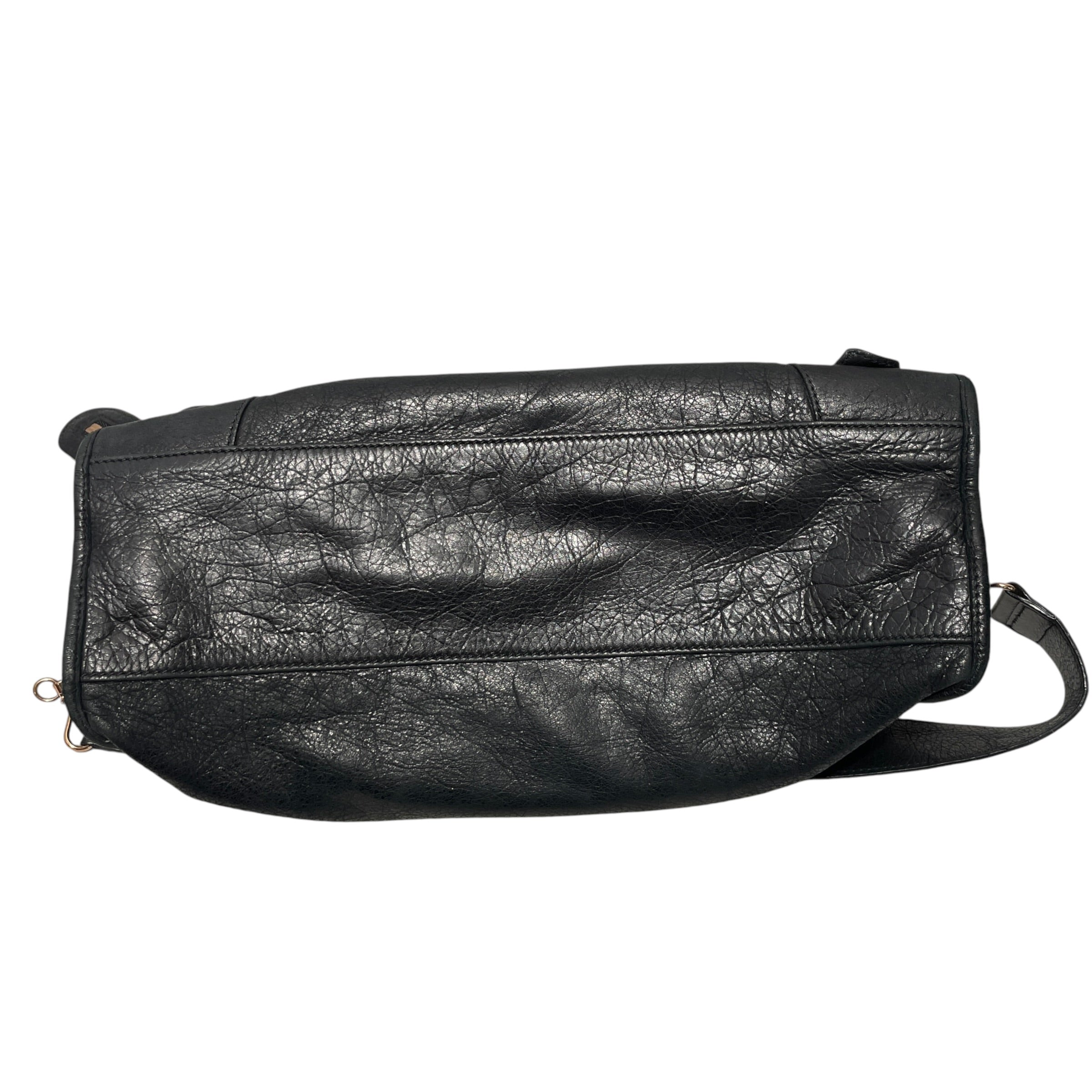 BALENCIAGA/Hand Bag/Leather/BLK/city leather view 3