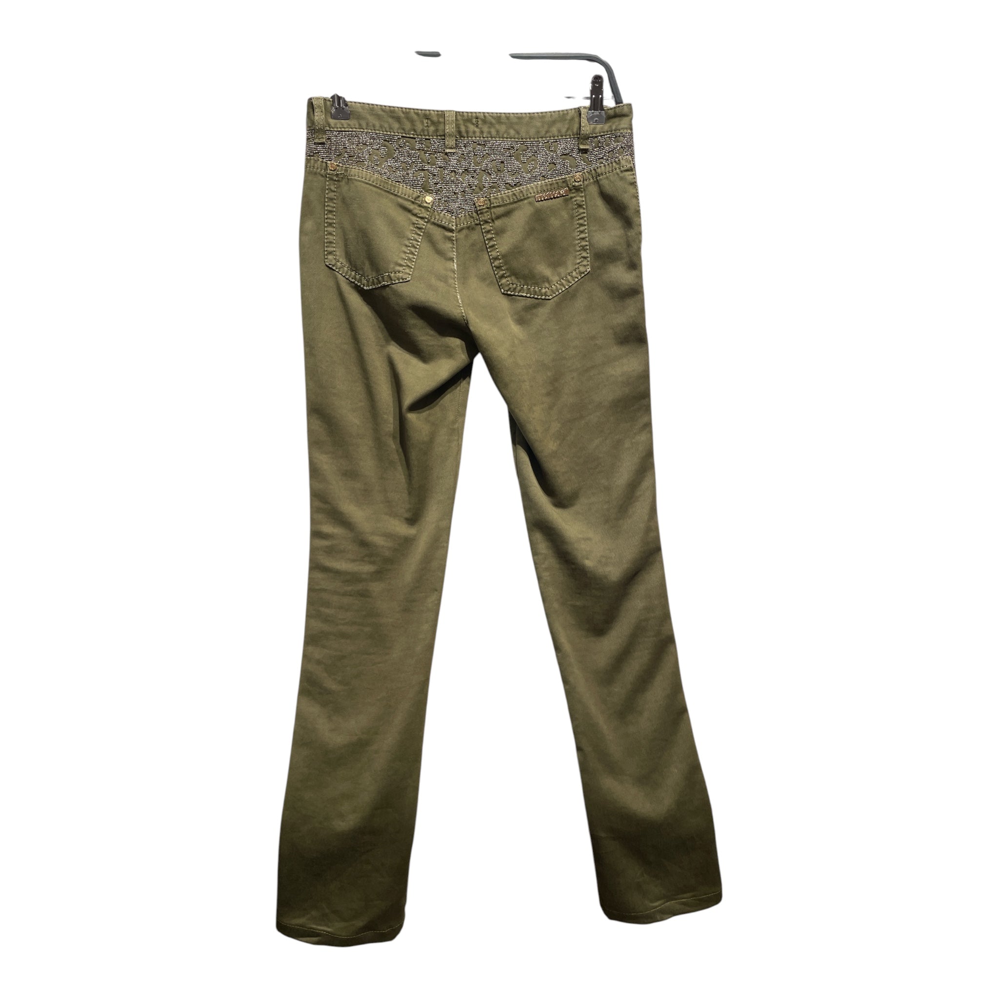 roberto cavalli/Skinny Pants/44/Glitter/Cotton/KHK/ view 2